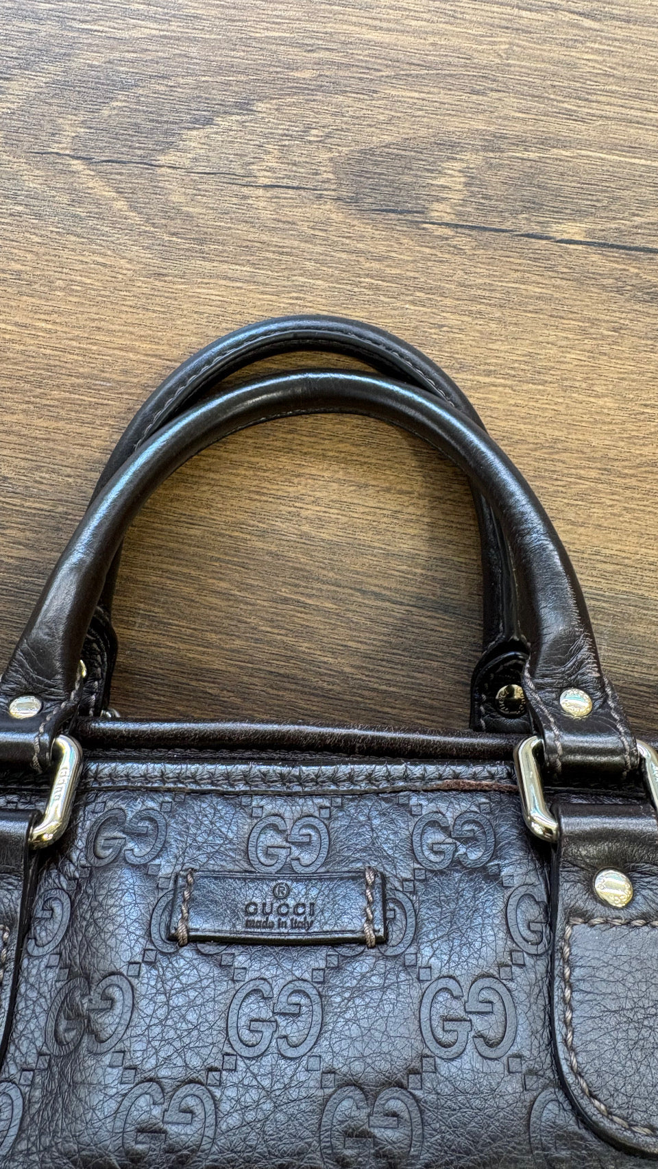 Gucci tote bag in pelle guccissima