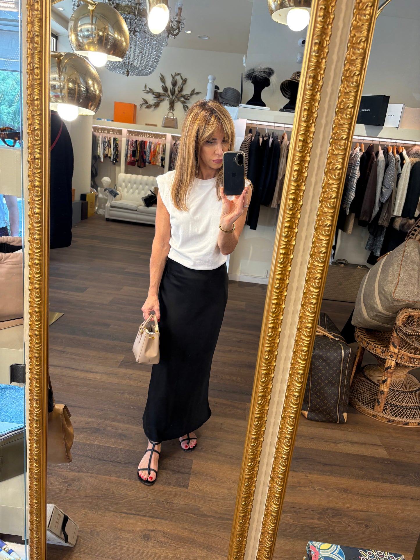 Prada mini galleria pelle saffiano cipria nuova