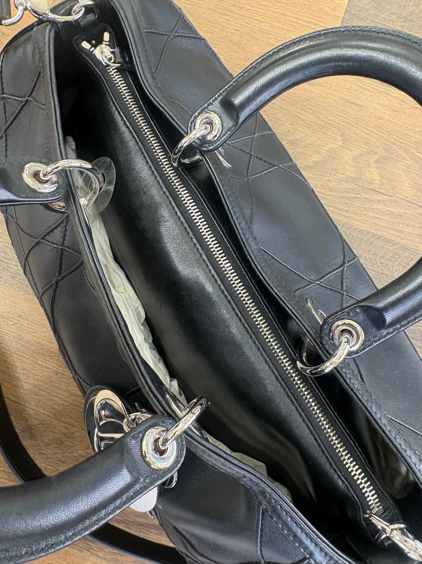 Dior Granville in pelle di agnello hardware silver