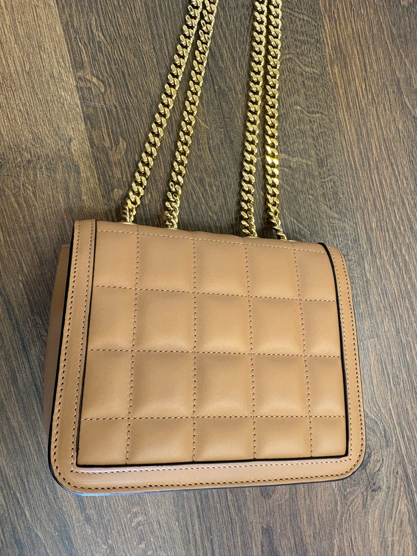 Borsa a Spalla Mini Gucci Deco in Pelle Matelassé Rose Beige
