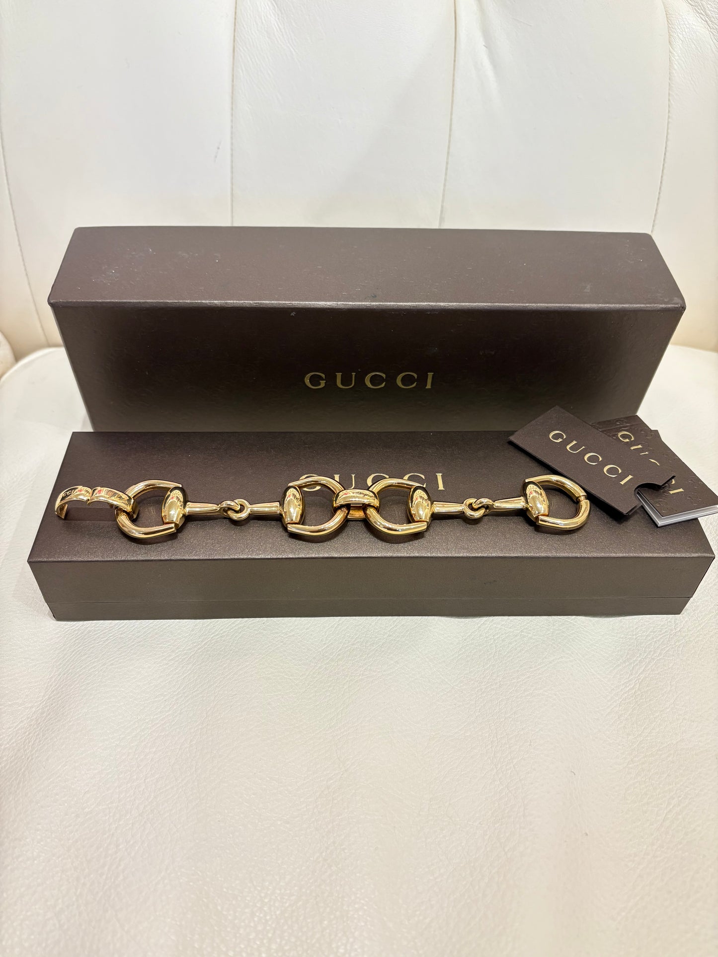 Gucci bracciale Horsebit in oro giallo 18Kt