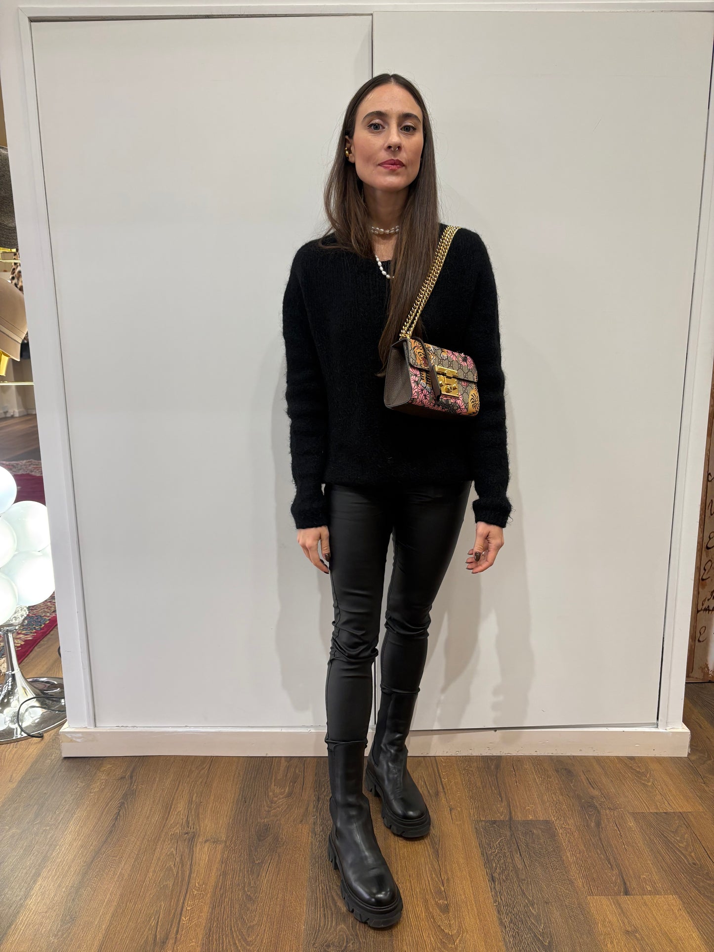 Gucci Padlock Bengal monogram cerato e pelle