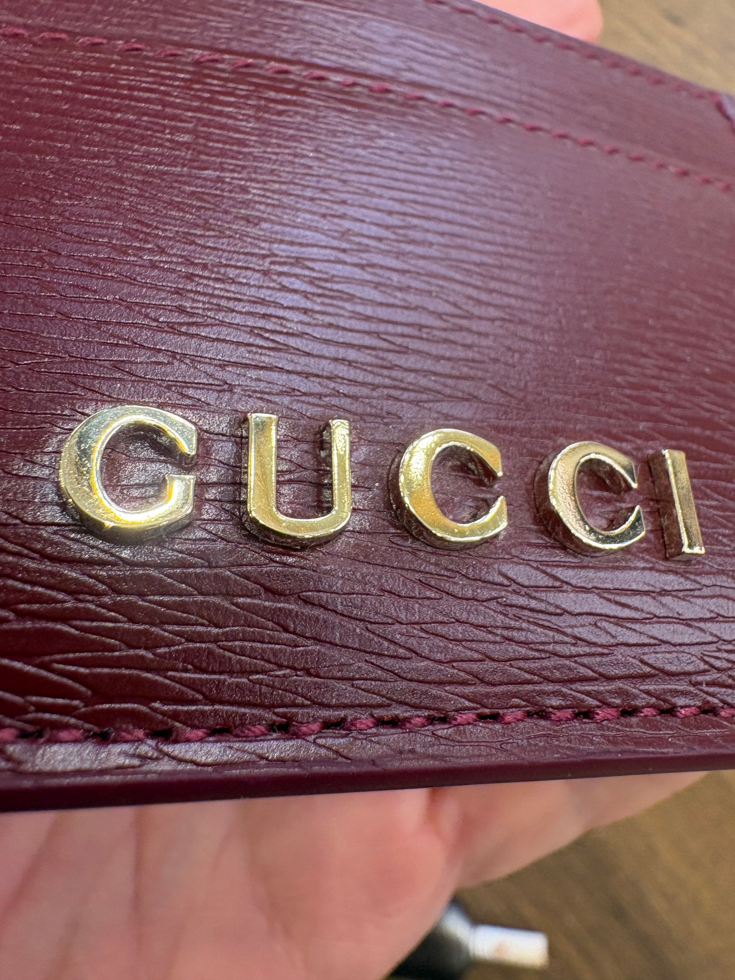 Gucci porta carte in pelle . Nuovo