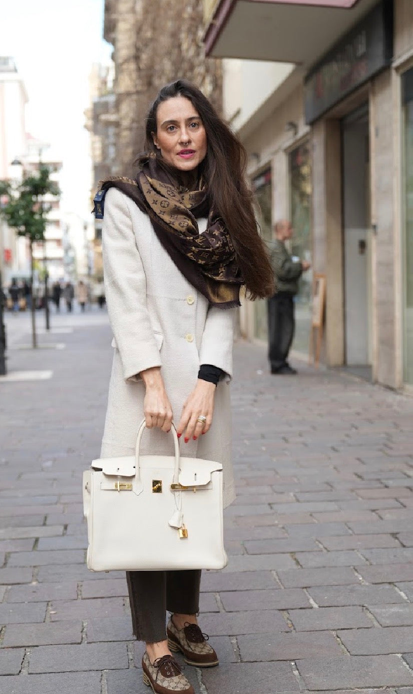 Hermès Birkin 35 colore Craie hardware gold