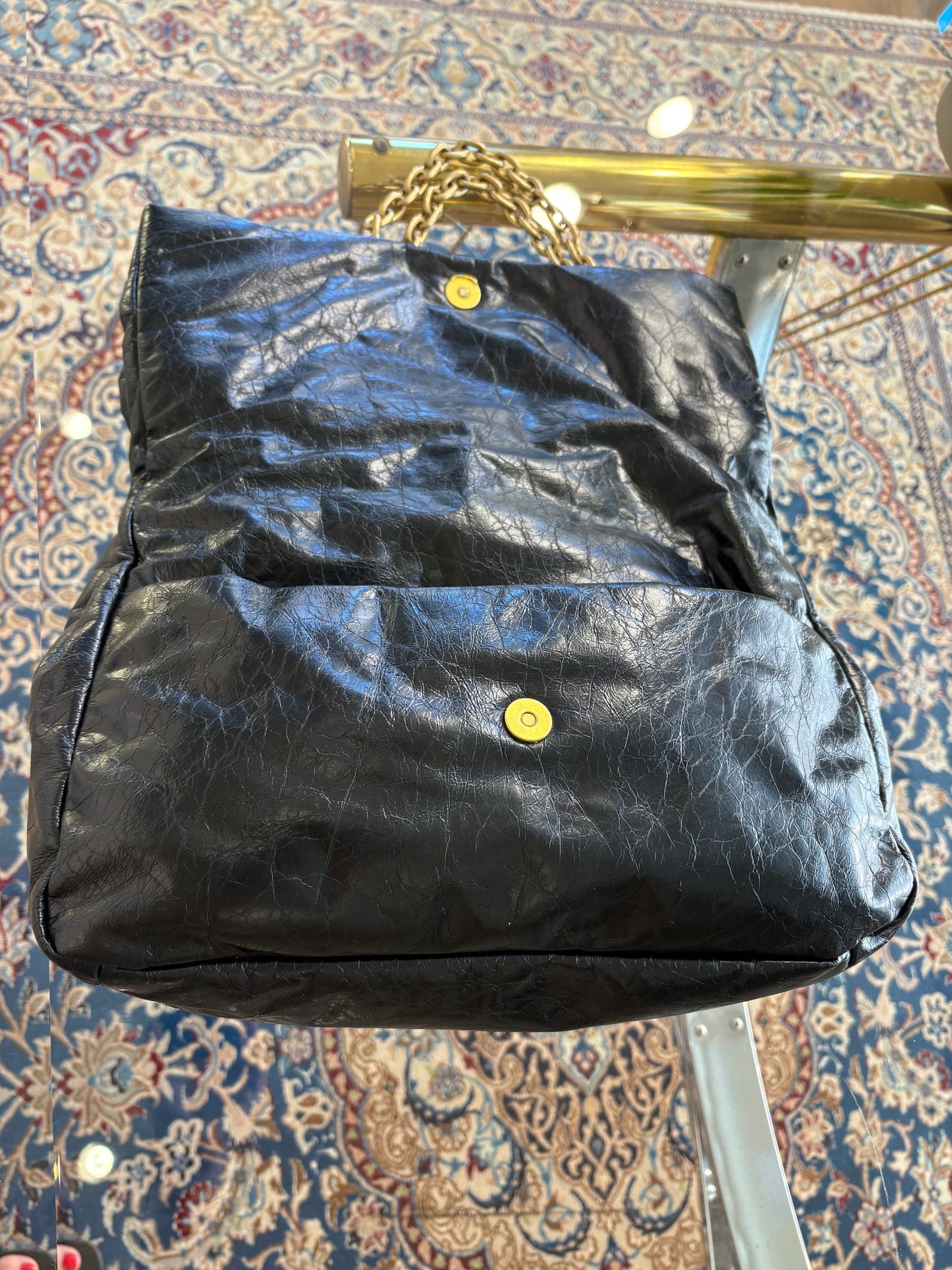 Balenciaga Monaco medium catena oro anticato