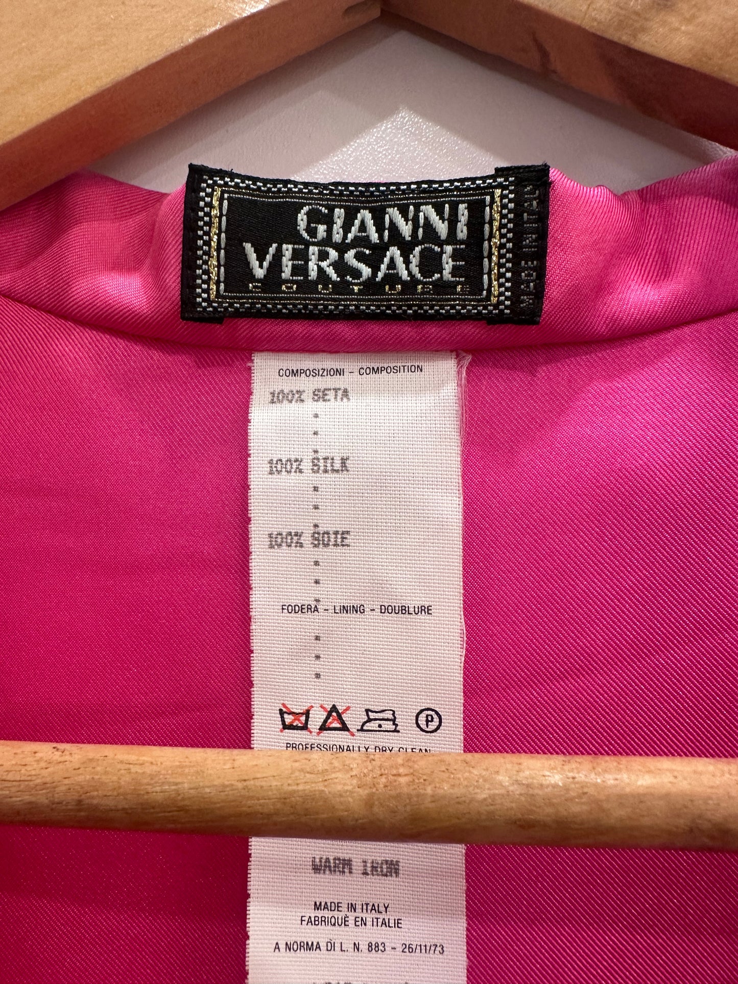Gianni Versace camicia fluo seta