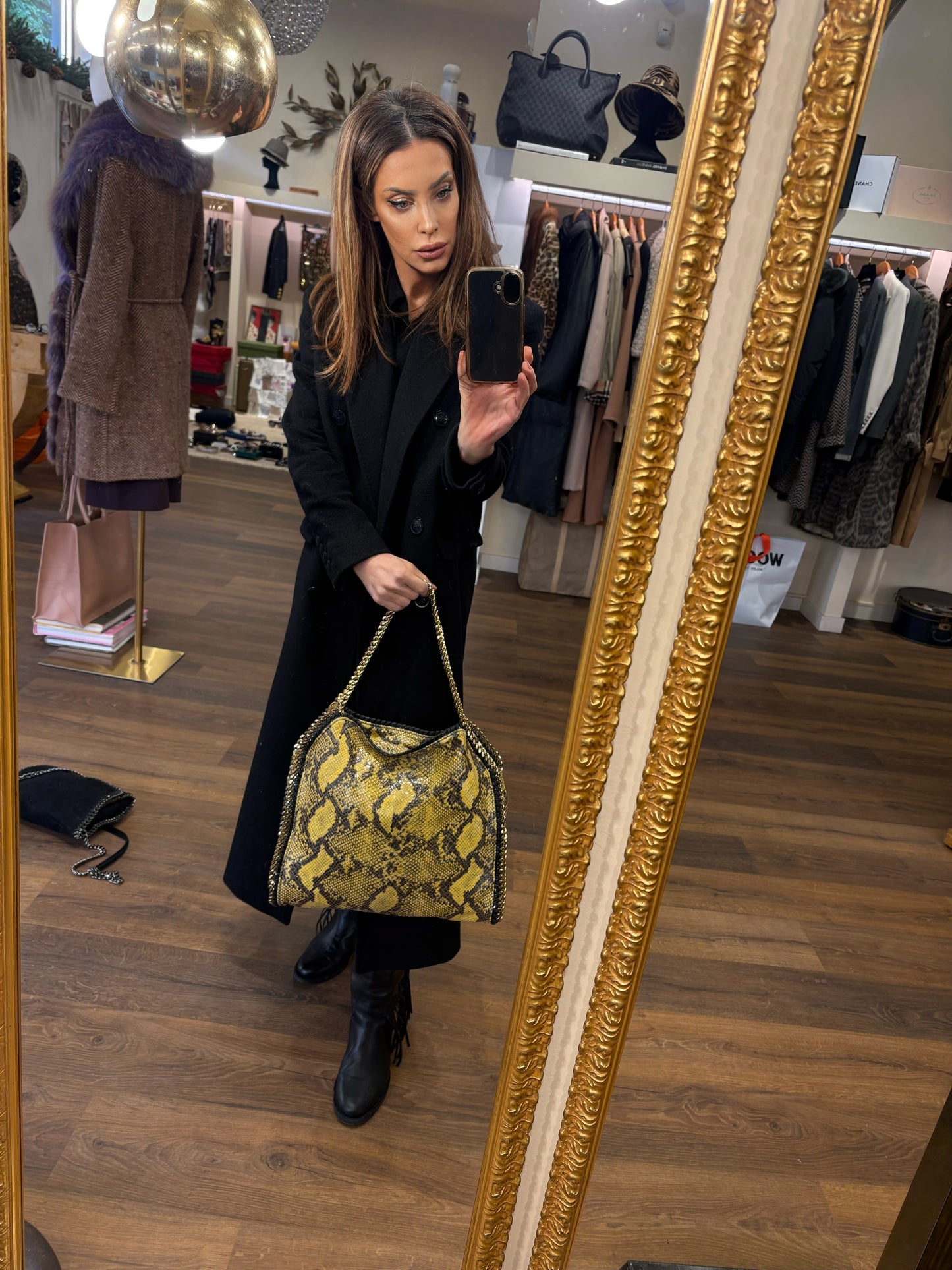 Stella McCartney borsa Falabella pitonata ( vegan leather )