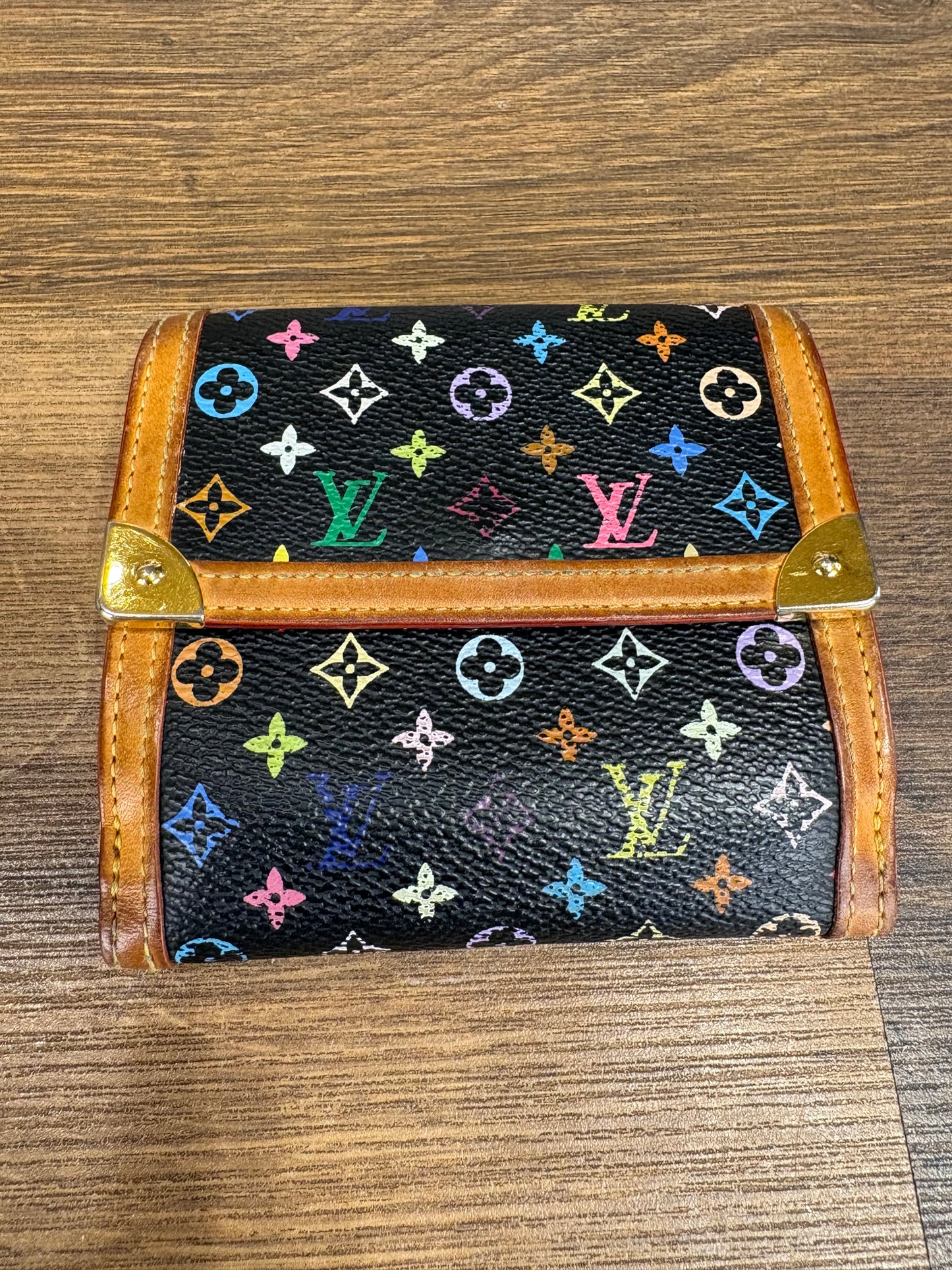 Louis Vuitton portafoglio Eugenie in tela multicolor