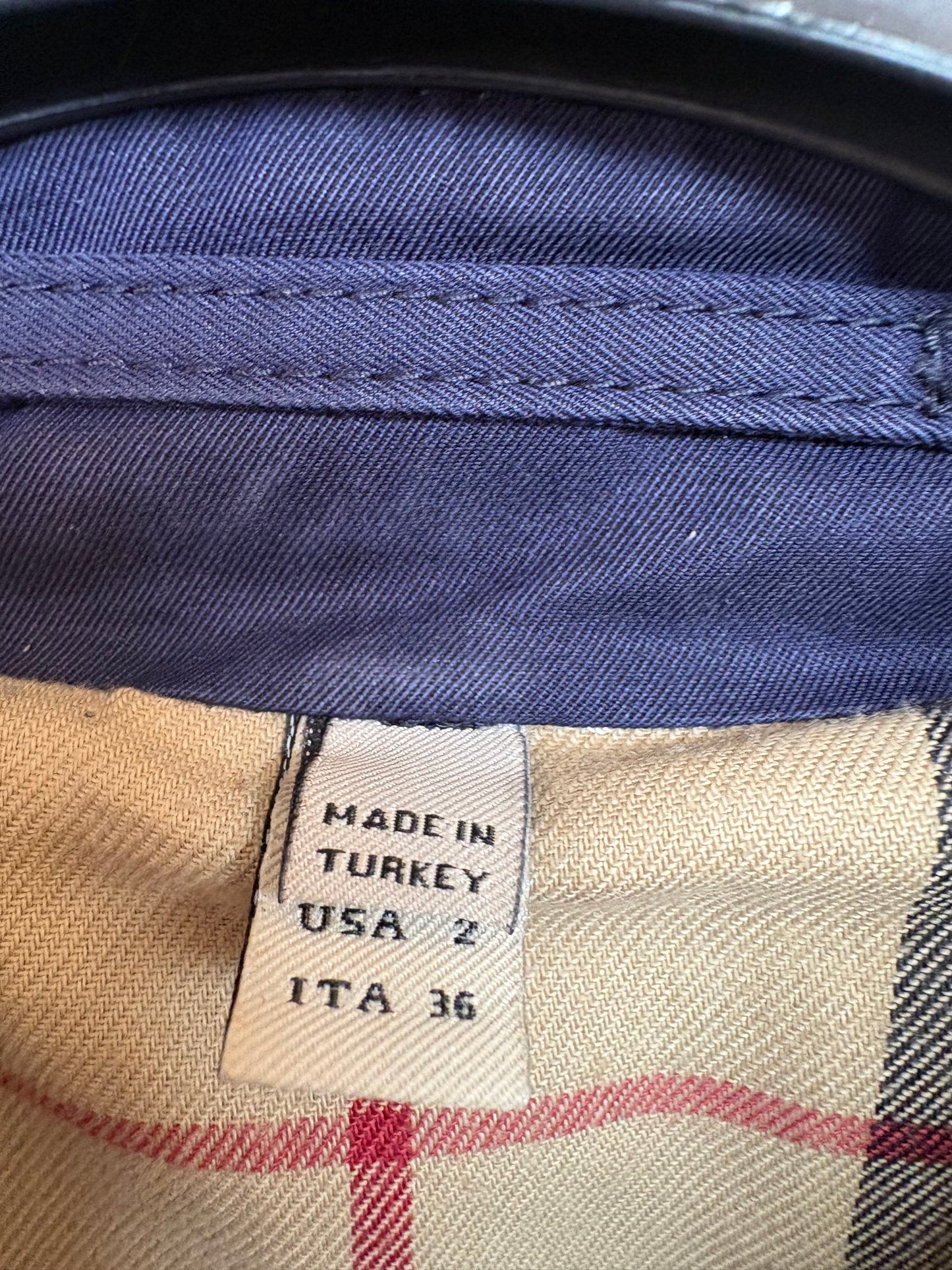 Burberry trench blu ita 38