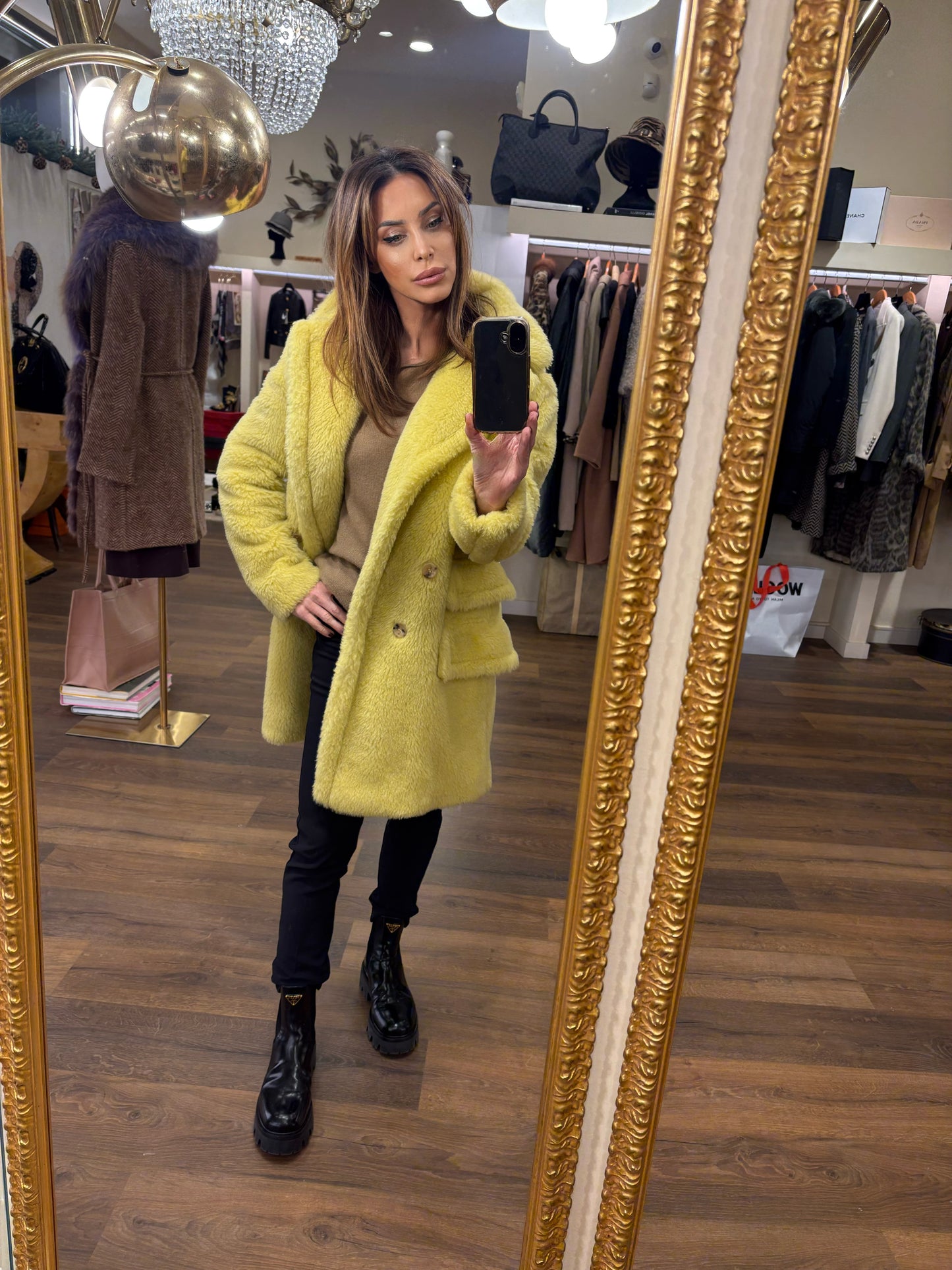 Intrend ( Max Mara ) teddy bear giallo oversize 38