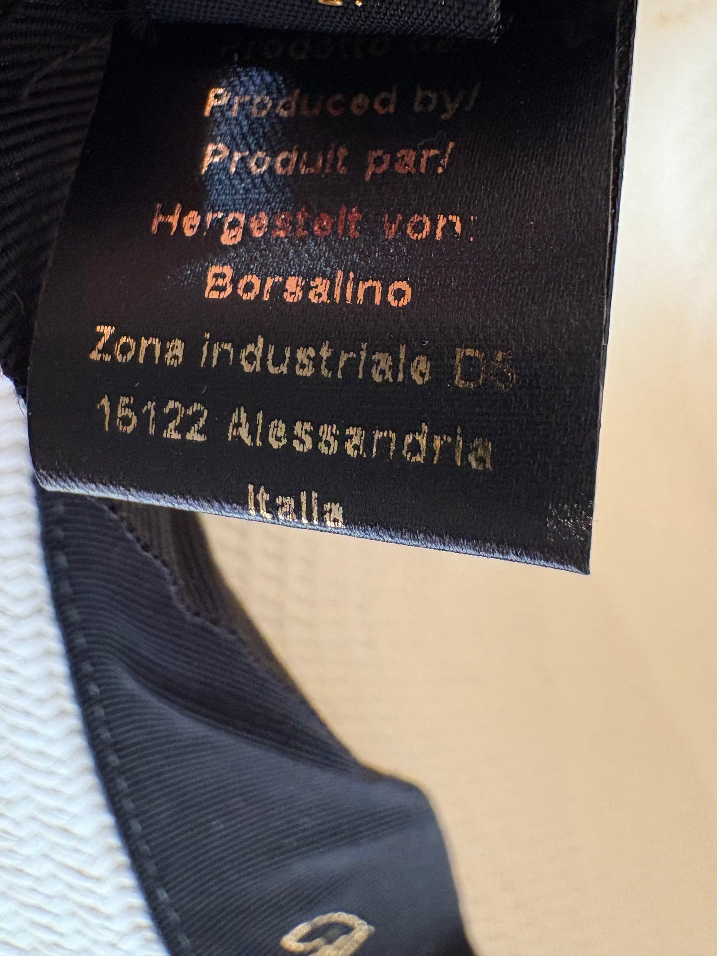 Borsalino cappello Claudette Panama fine tesa larga