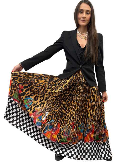 Stella Jean gonna lunga stampa leo ita 44/46