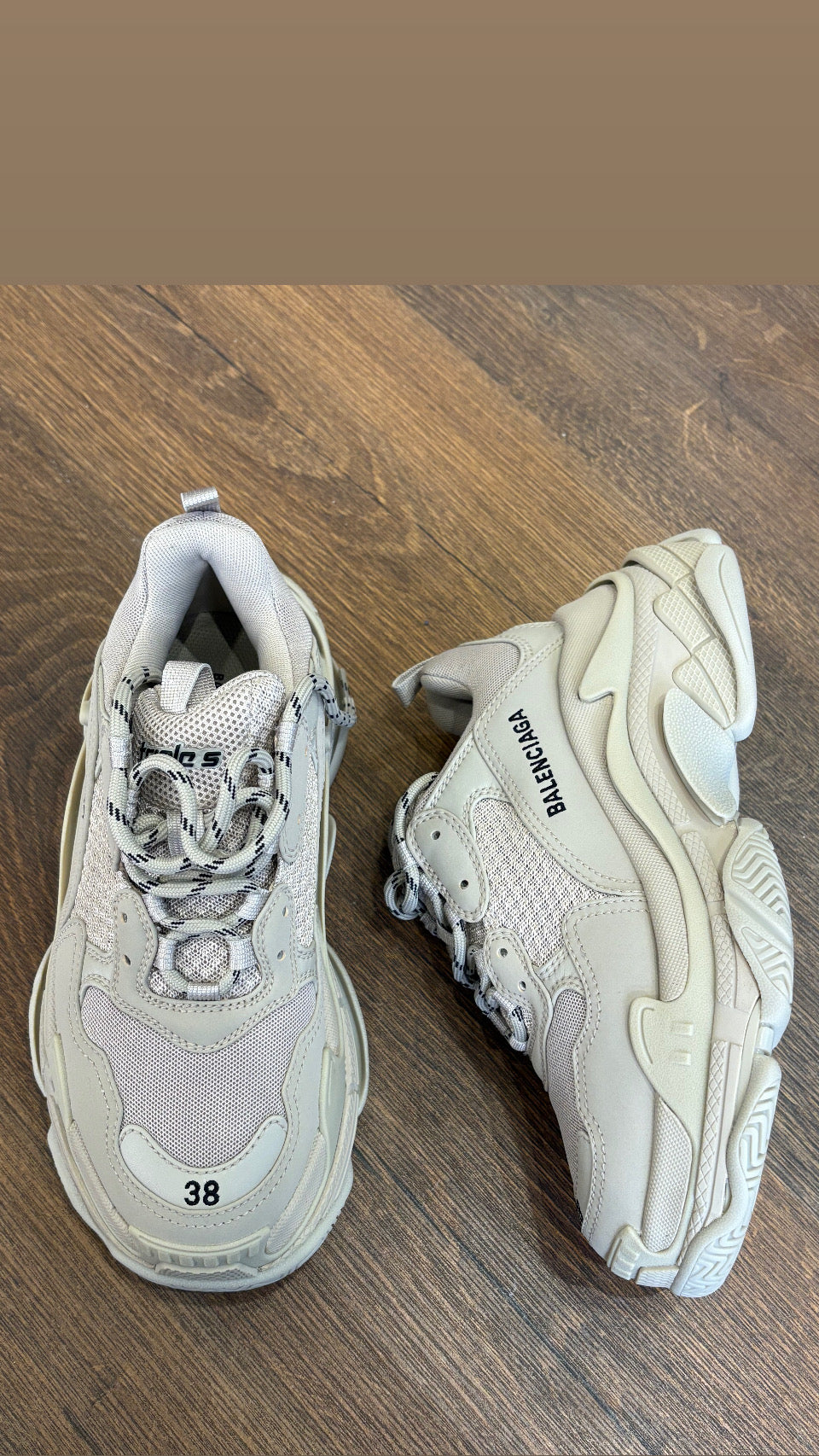 Balenciaga Sneakers beige 38 nuove