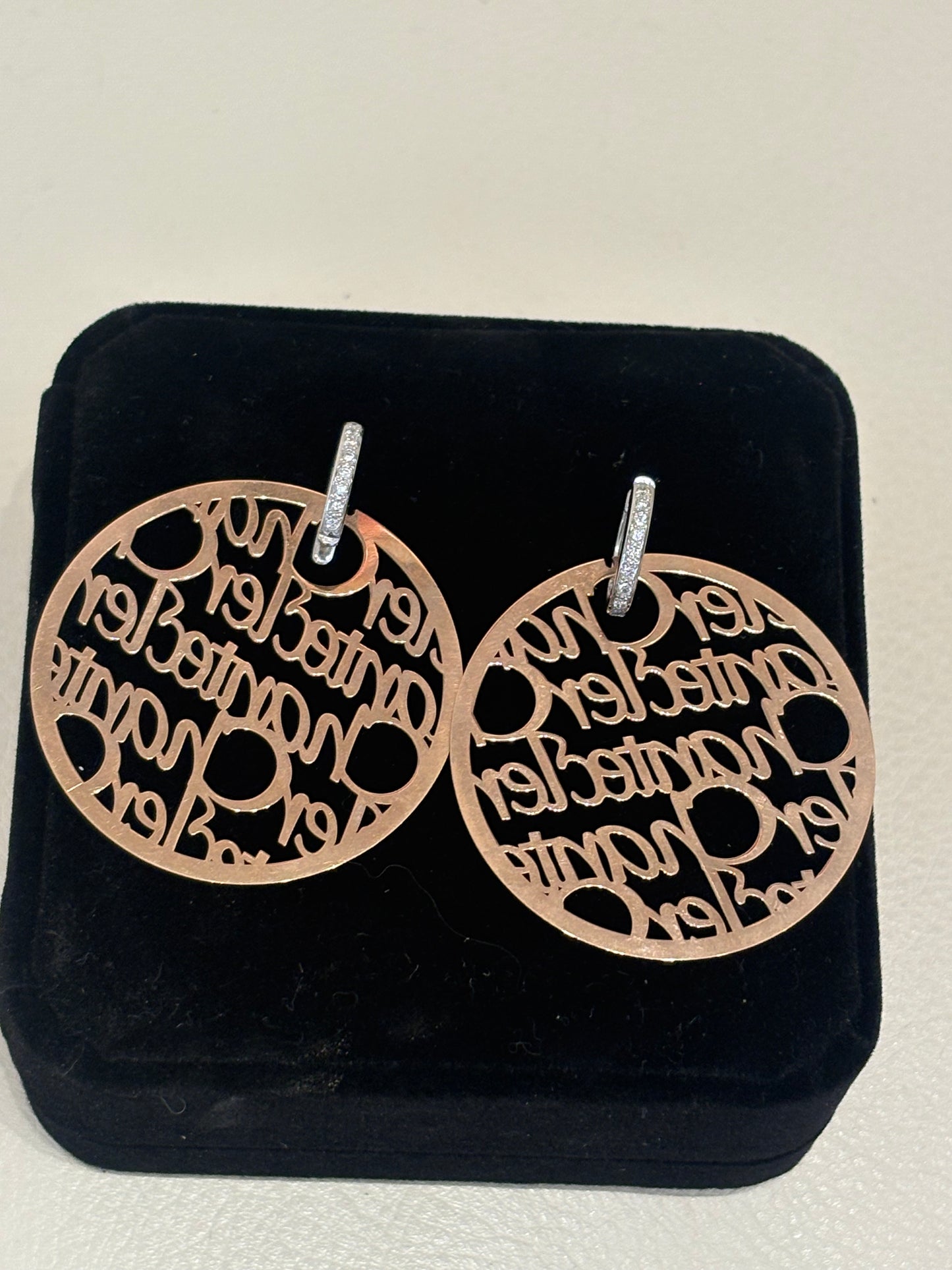 Chantecler orecchini oro rosa e diamanti