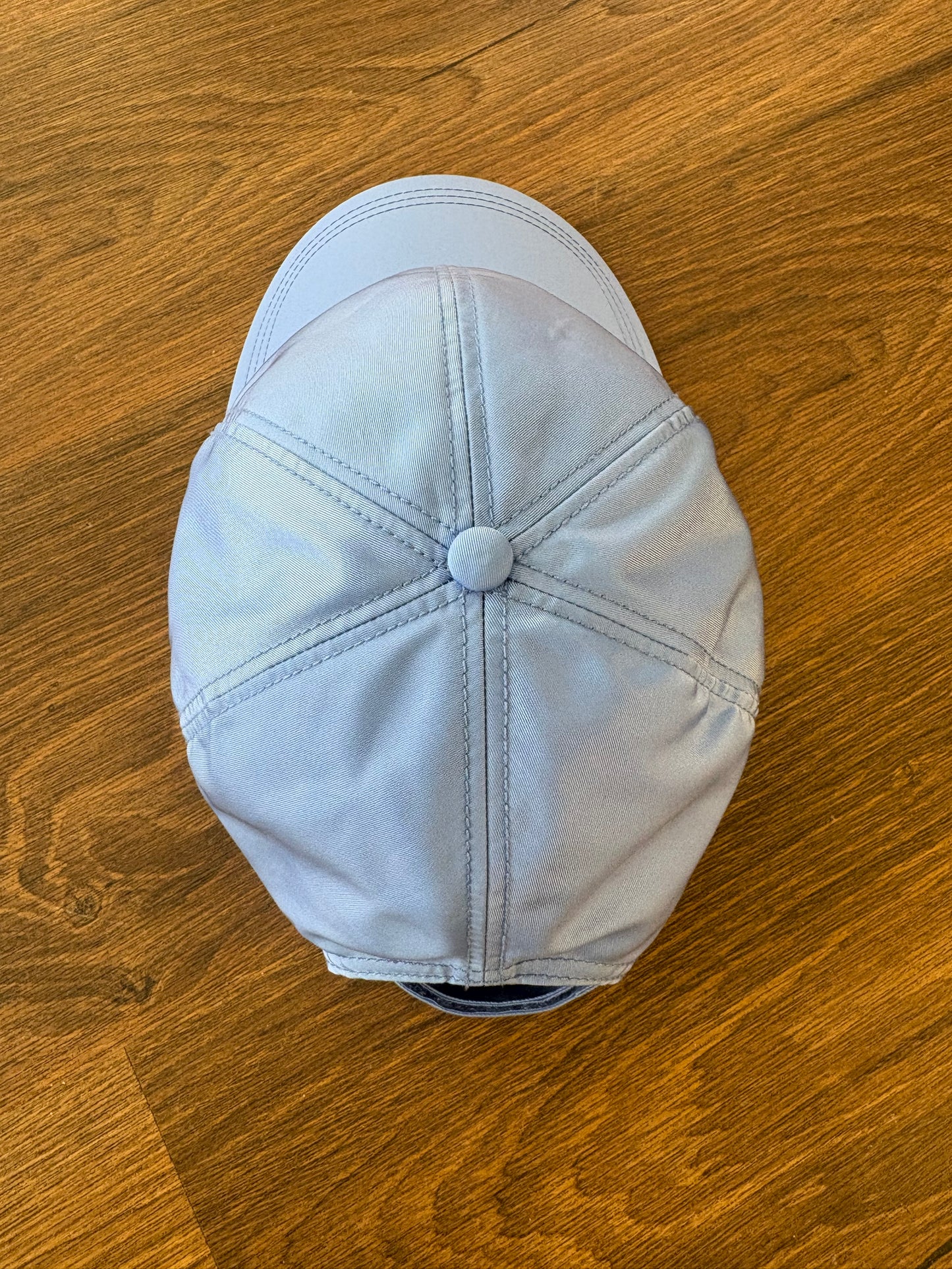 Prada Cappello Baseball in Re-Nylon Azzurro
