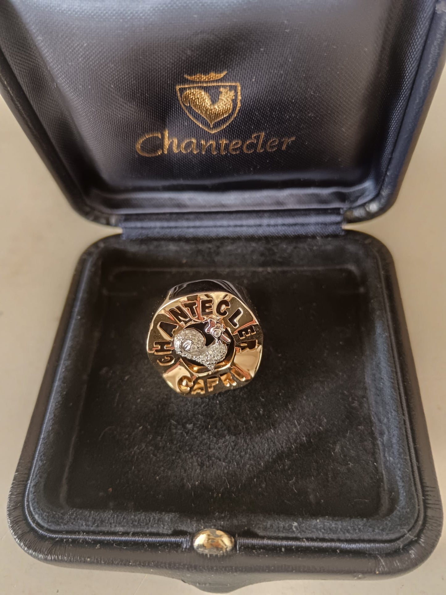 Chantecler anello Gallo in oro e diamanti