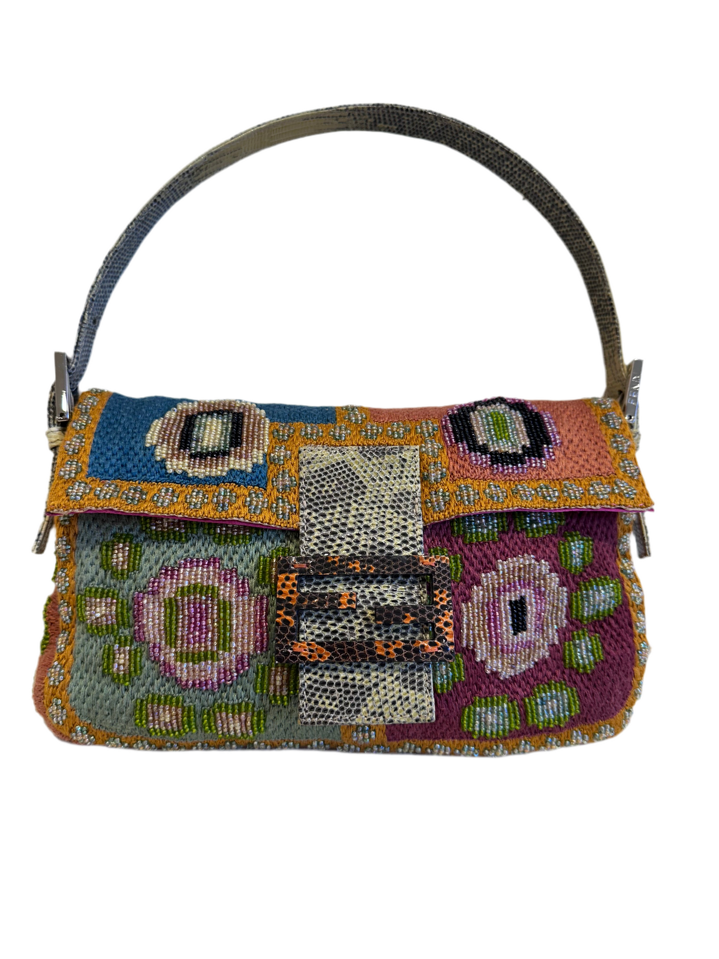 Fendi borsa Baguette ricami full set