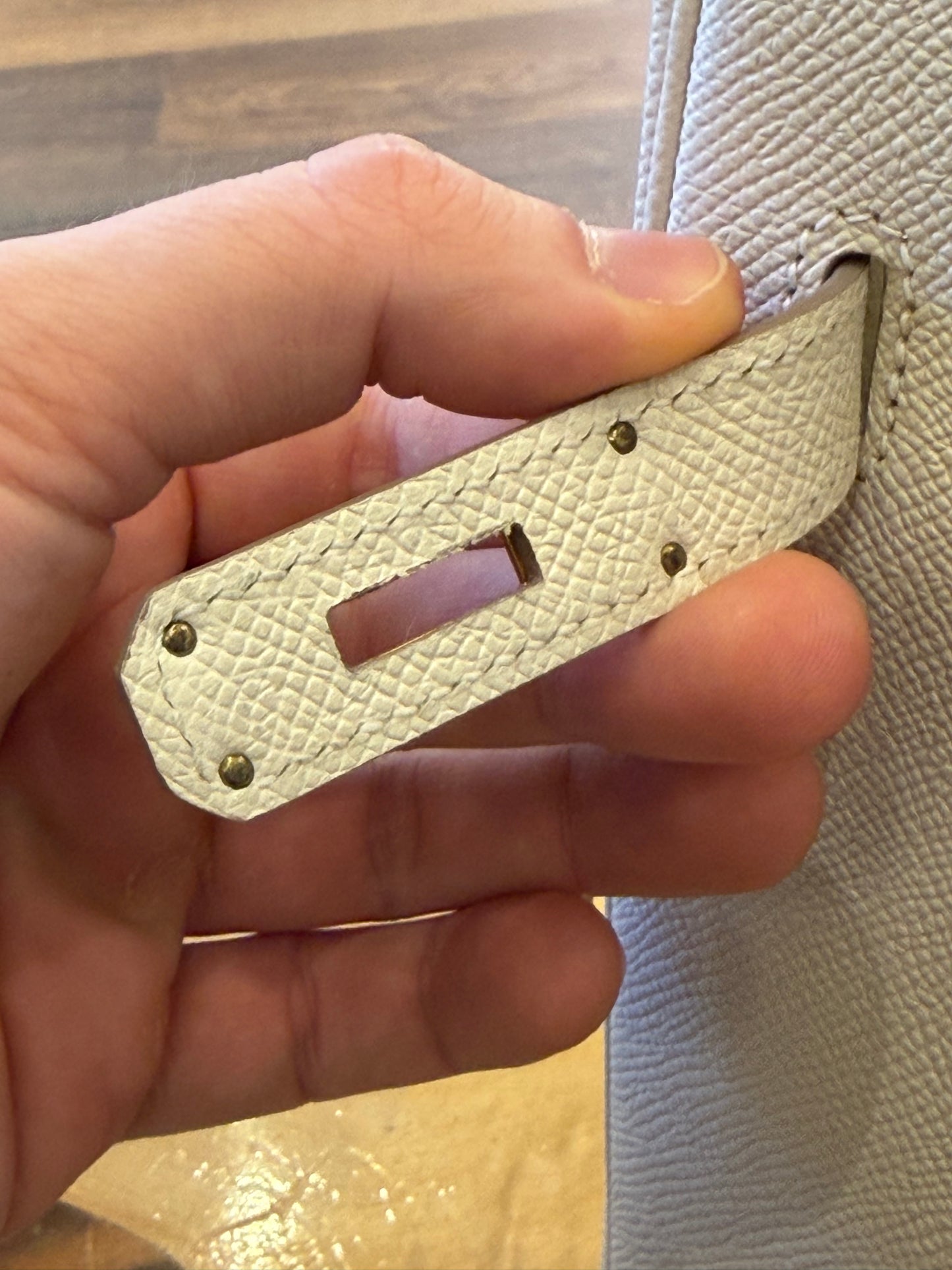 Hermès Birkin 35 colore Craie hardware  gold