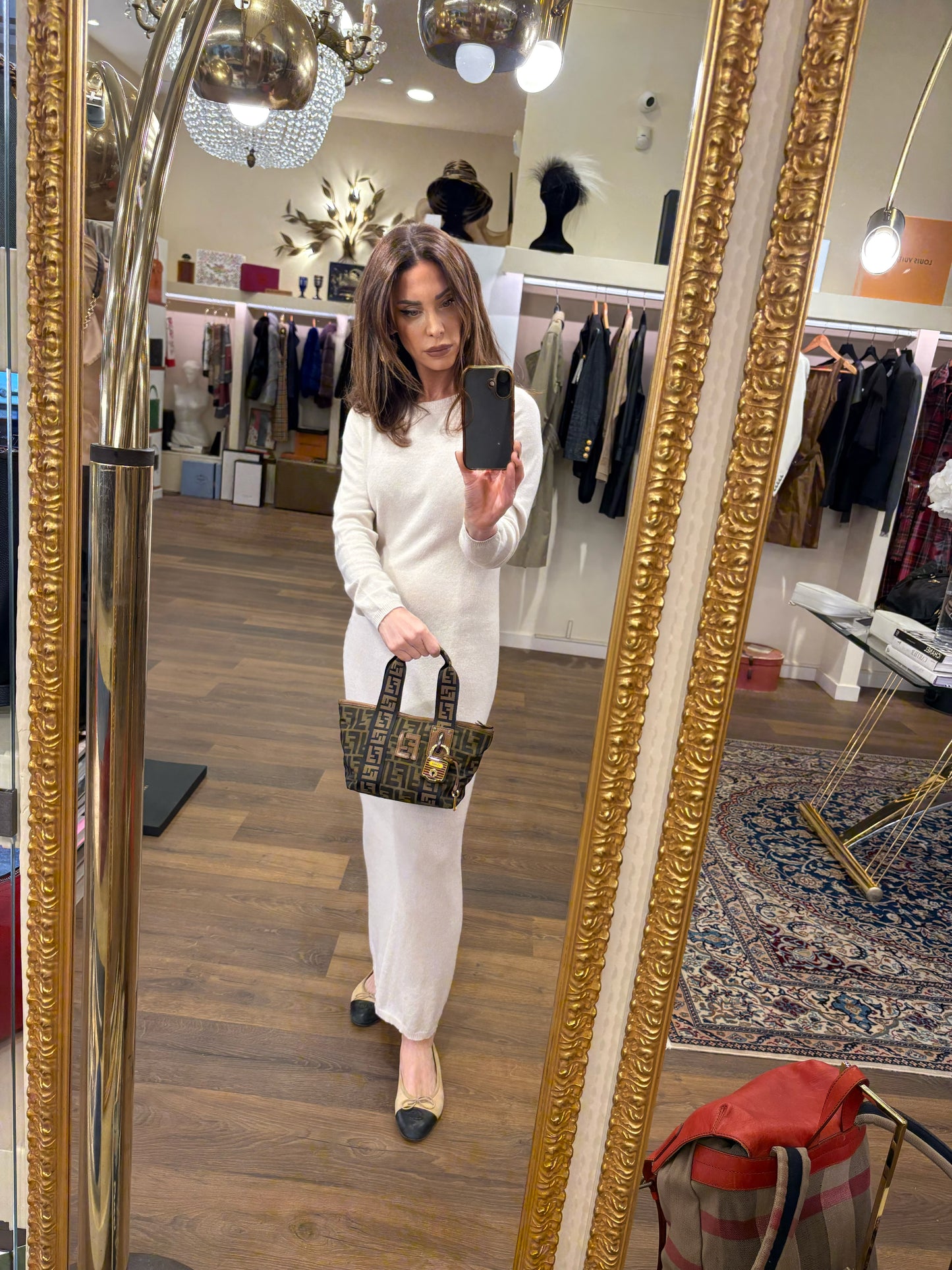 Fendi Vintage Mini Shopper FF Zucca con Lucchetto