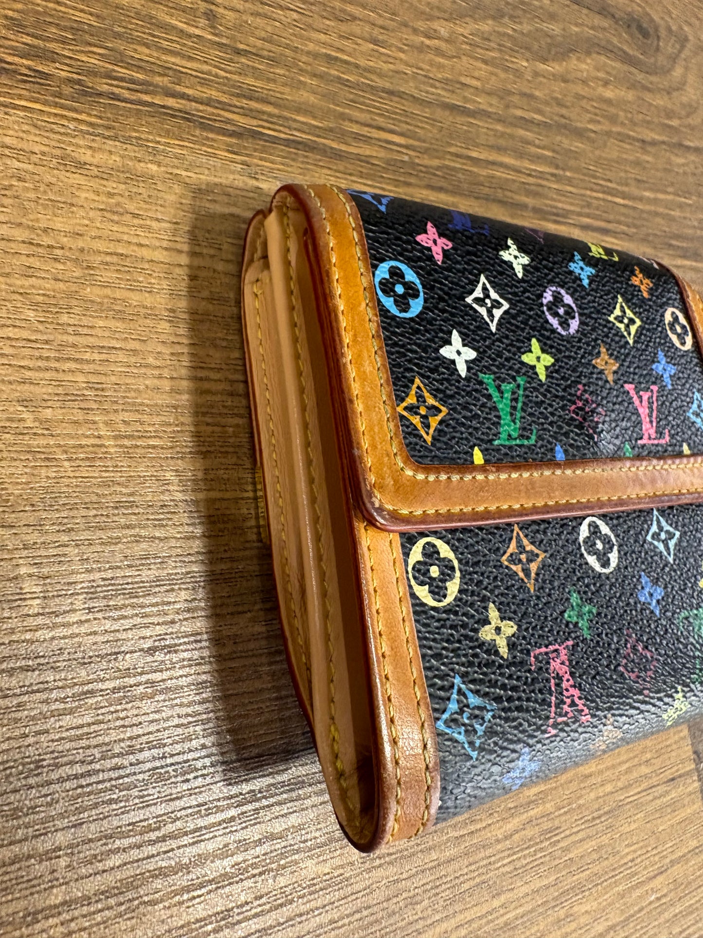 Louis Vuitton portafoglio Eugenie in tela multicolor