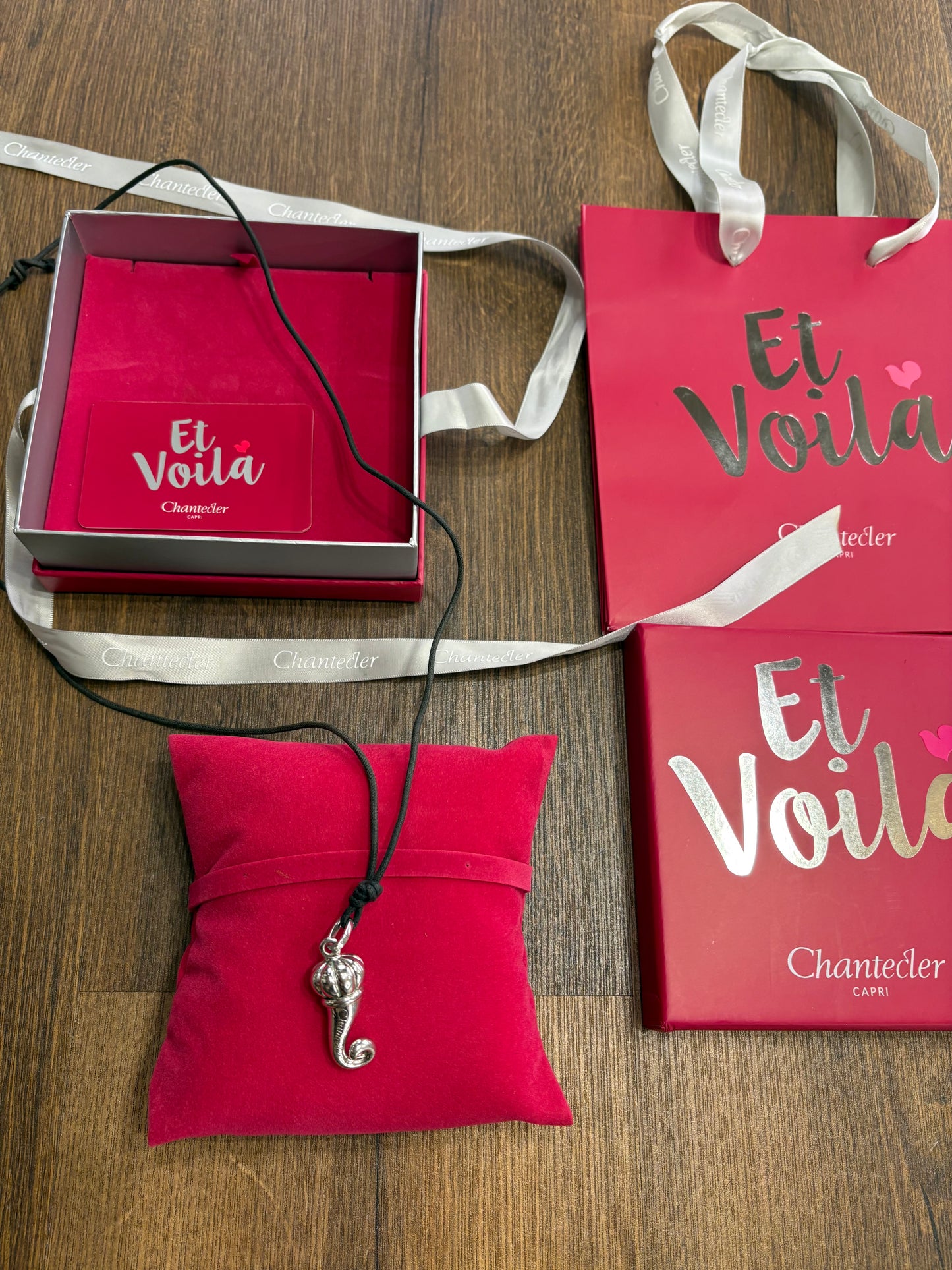 Chantecler Et Voilà Corno maxi in argento