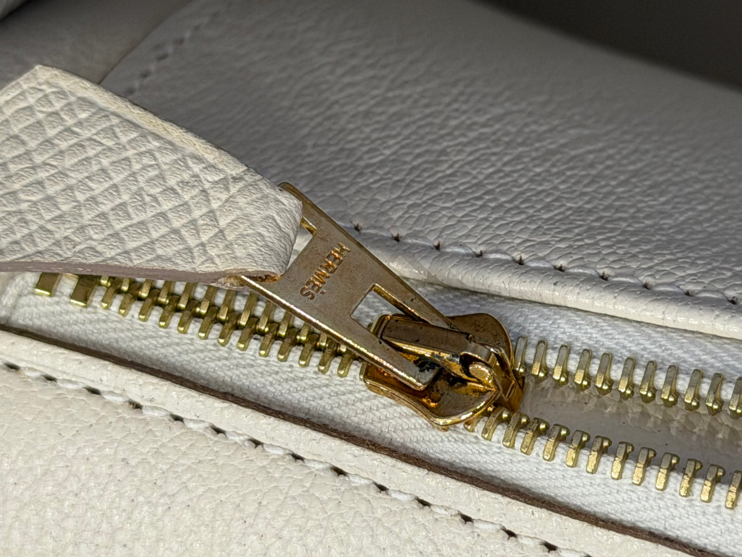 Hermès Birkin 35 colore Craie hardware  gold