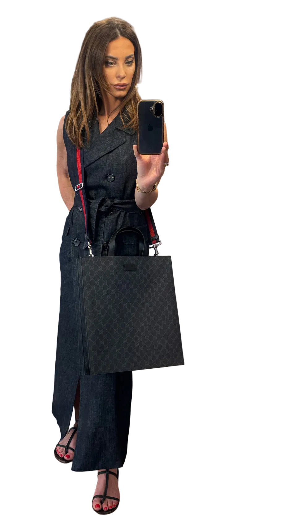 Borsa Tote Gucci GG Supreme con Tracolla Web