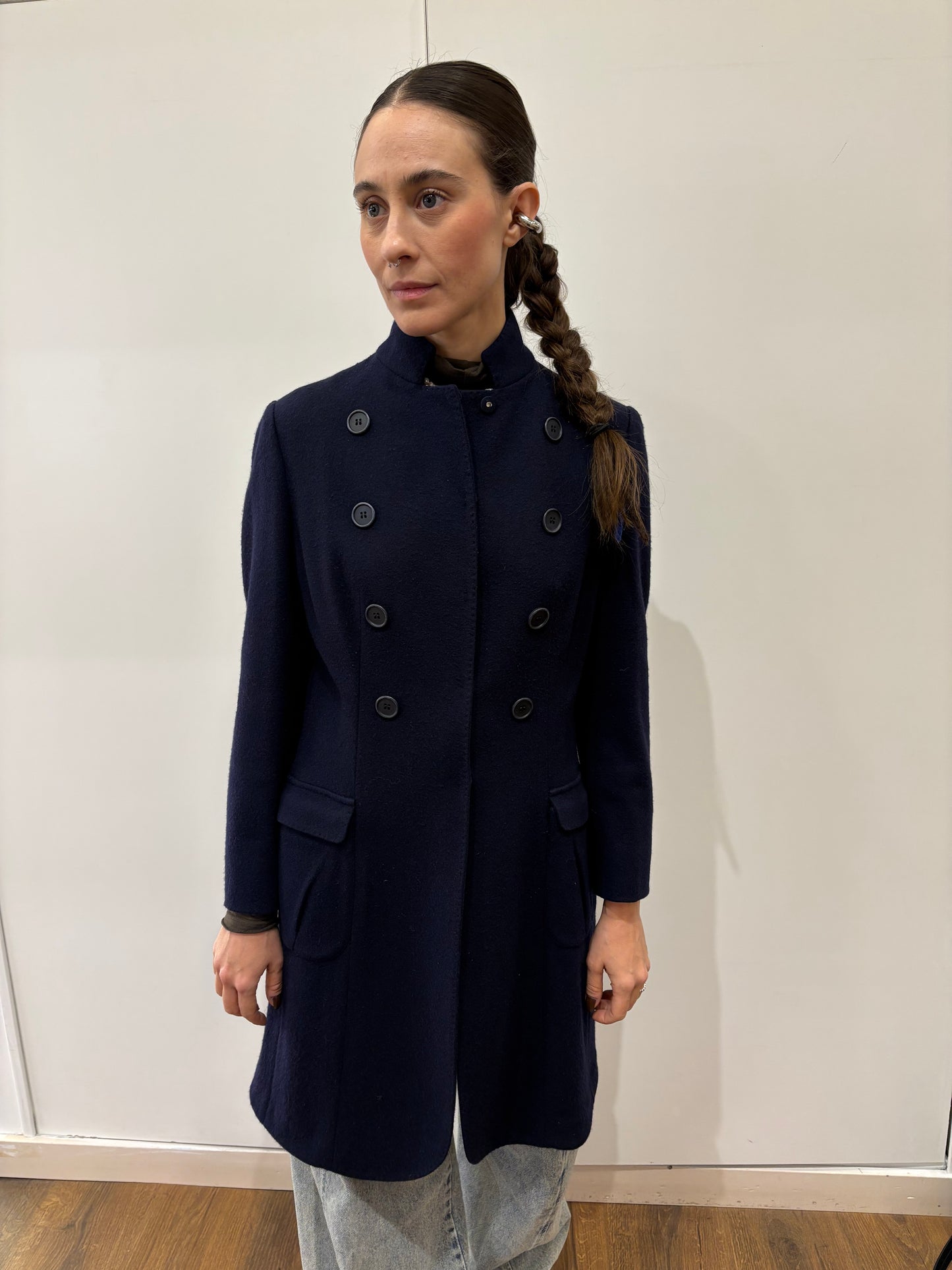 Brunello Cucinelli cappotto puro cashmere doppio petto 40