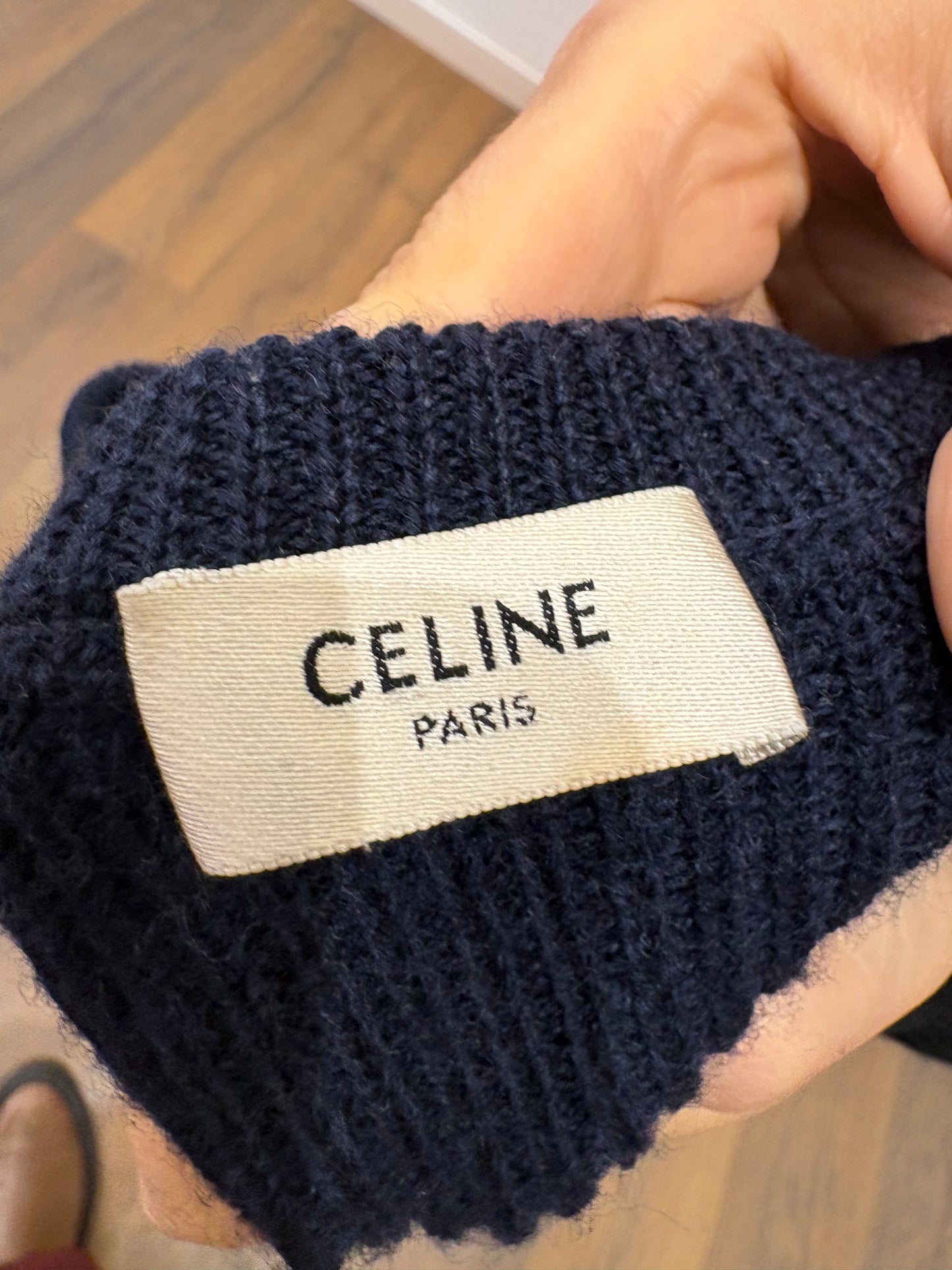 Celine maglione lana  blu