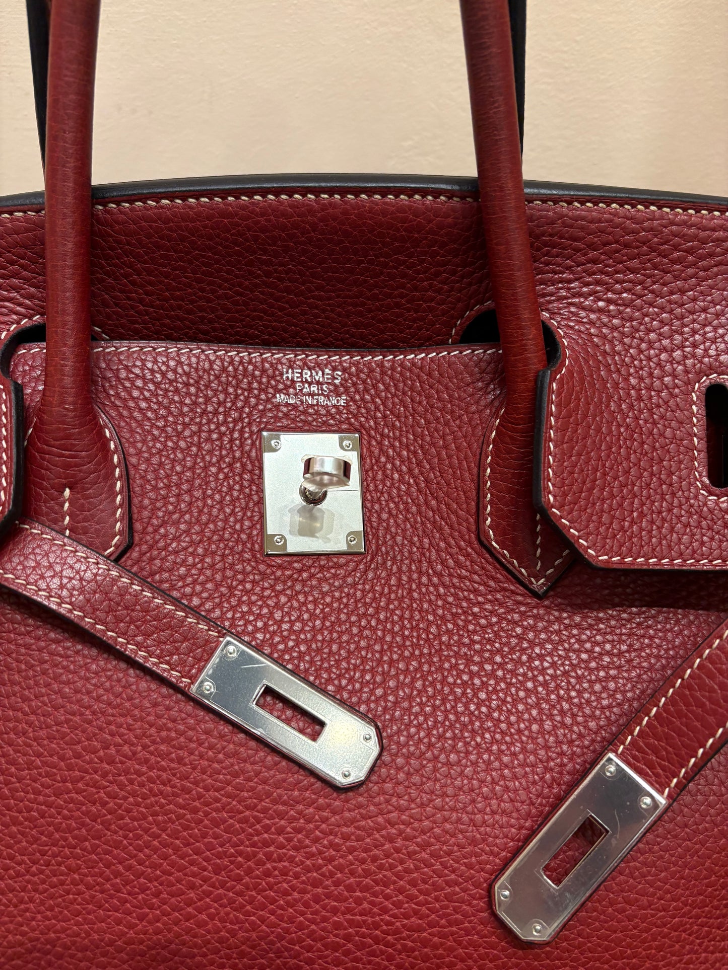 Hermès Paris Birkin 40 rouge granate hw gold