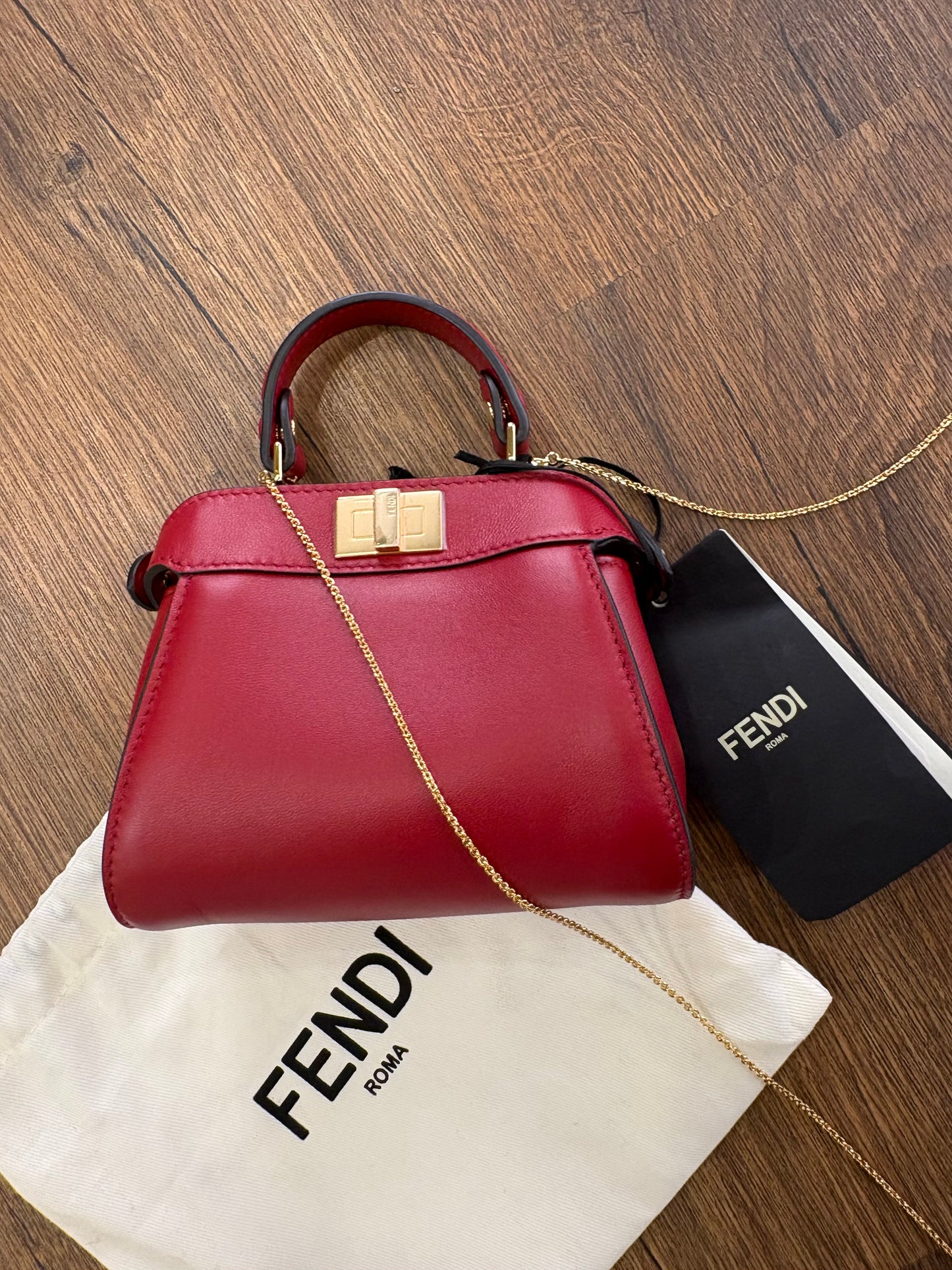 Fendi Nano Peekaboo nuova