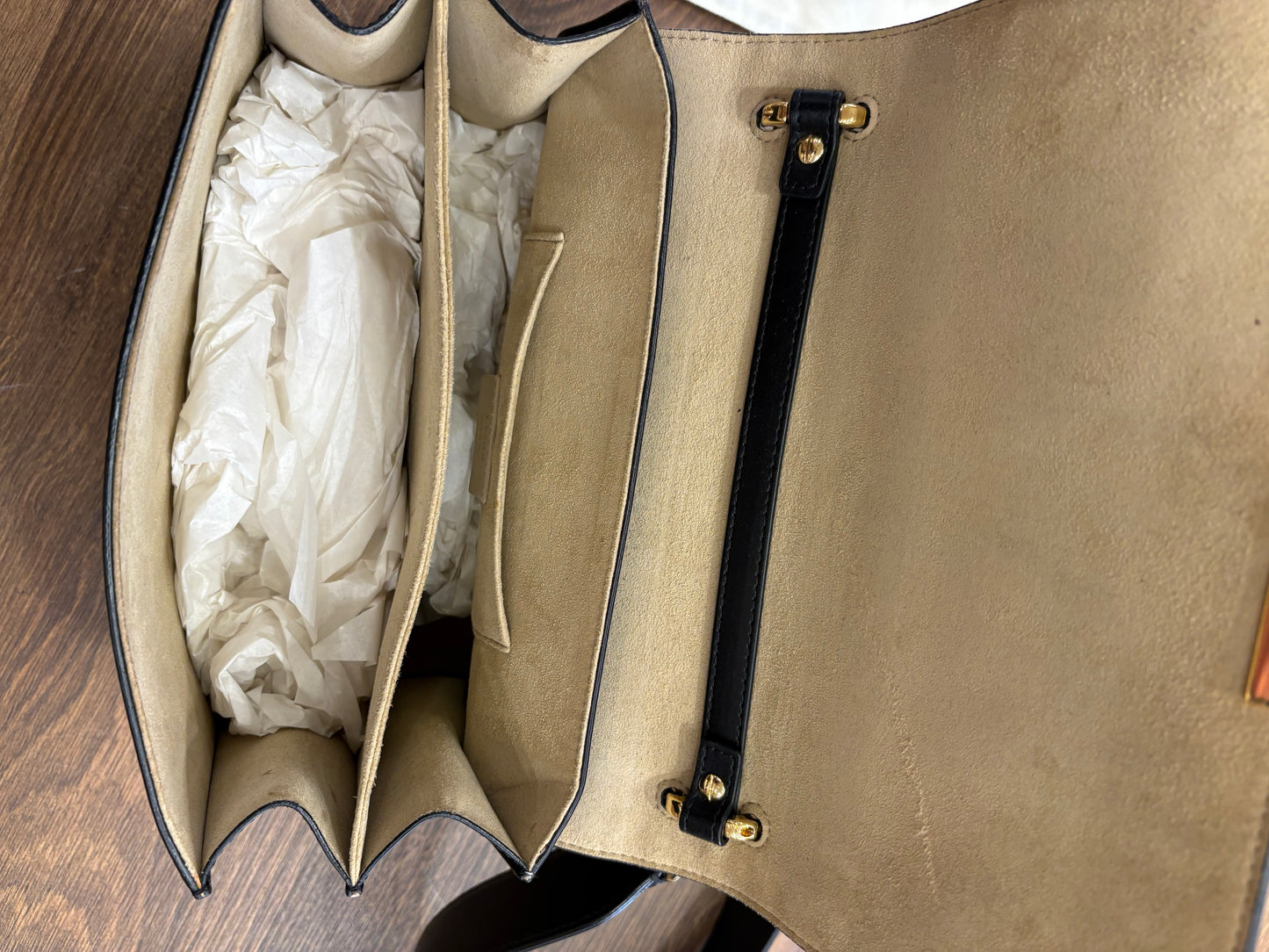 Fendi Kan U Medium in Vitello Liberty Bi-Color con Patta Goffrata FF