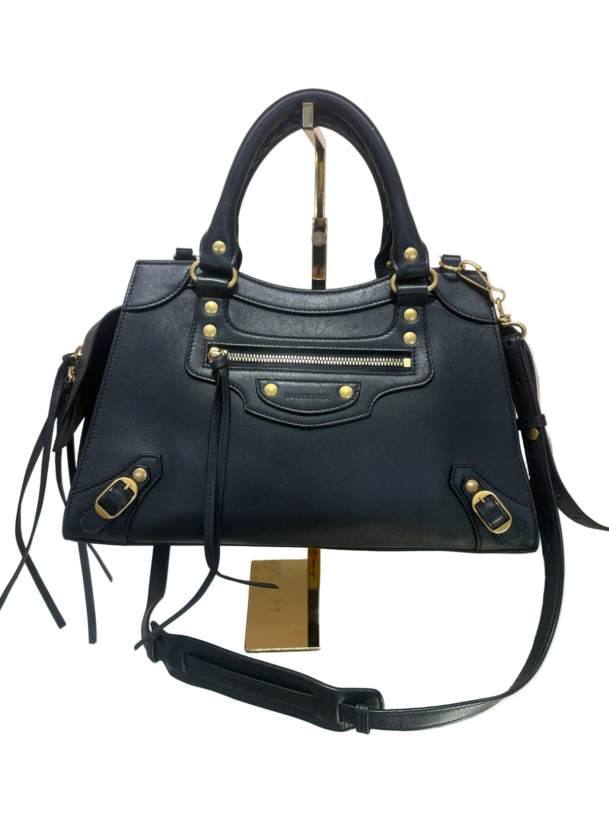 Balenciaga Borsa a Mano Neo Classic Small City in Pelle Liscia Nera