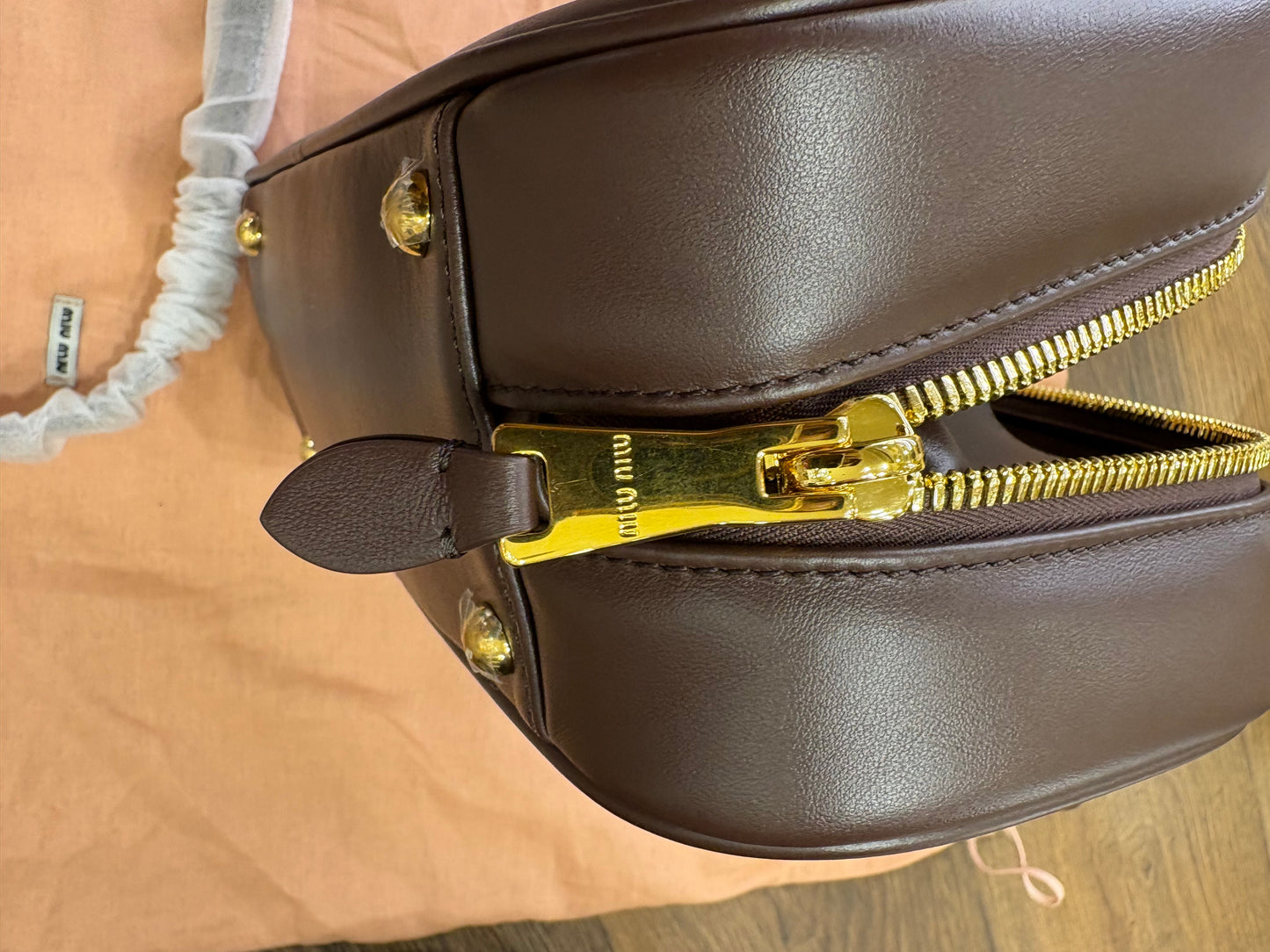 Miu Miu Arcadie Large colore radica . Nuova