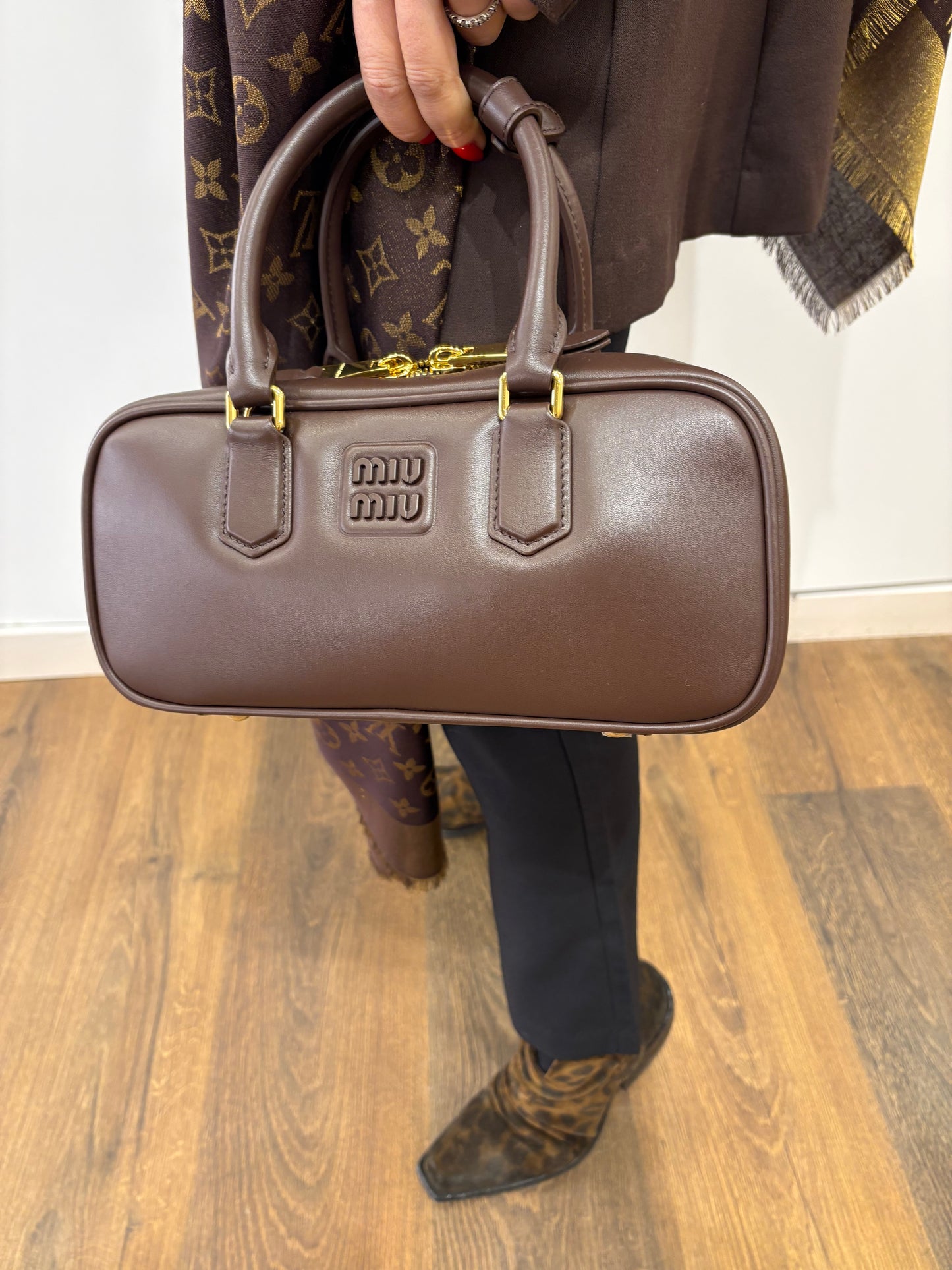 Miu Miu Arcadie Large colore radica . Nuova