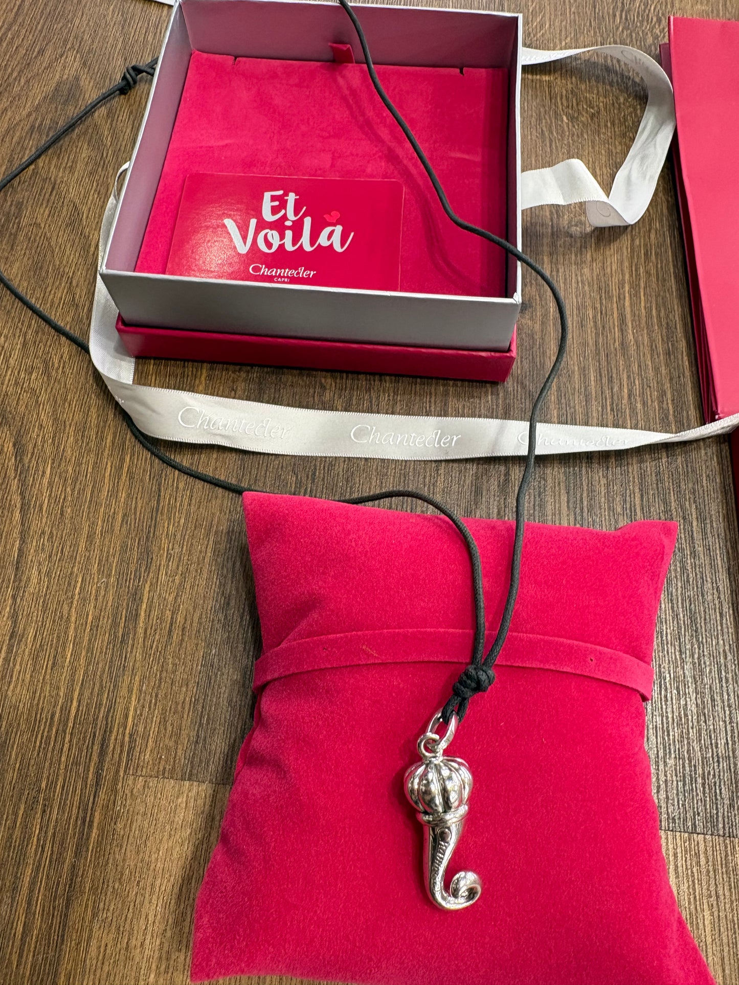 Chantecler Et Voilà Corno maxi in argento