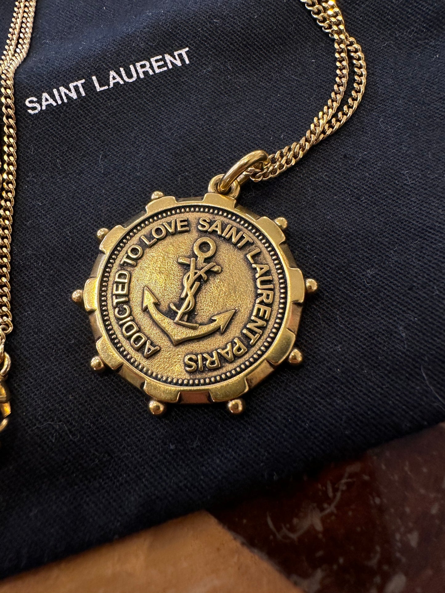 Ysl Anchor - Medallion Necklace