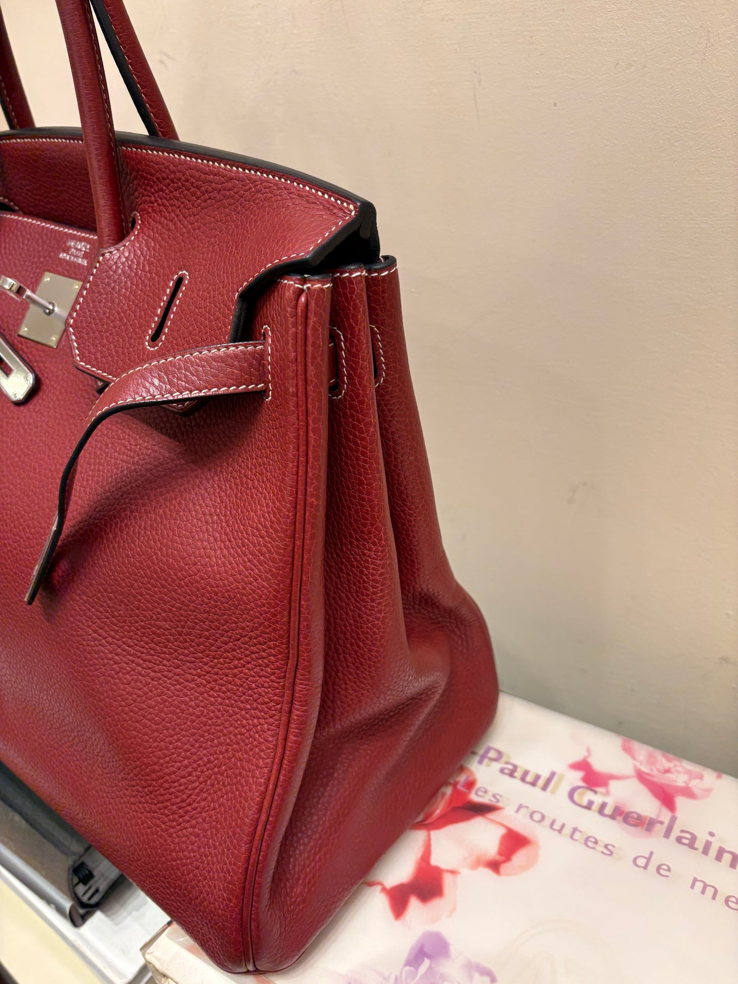 Hermès Paris Birkin 40 rouge granate hw gold