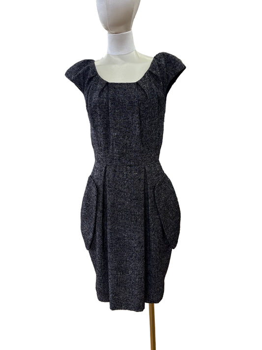 Christian Dior abito tweed in lana