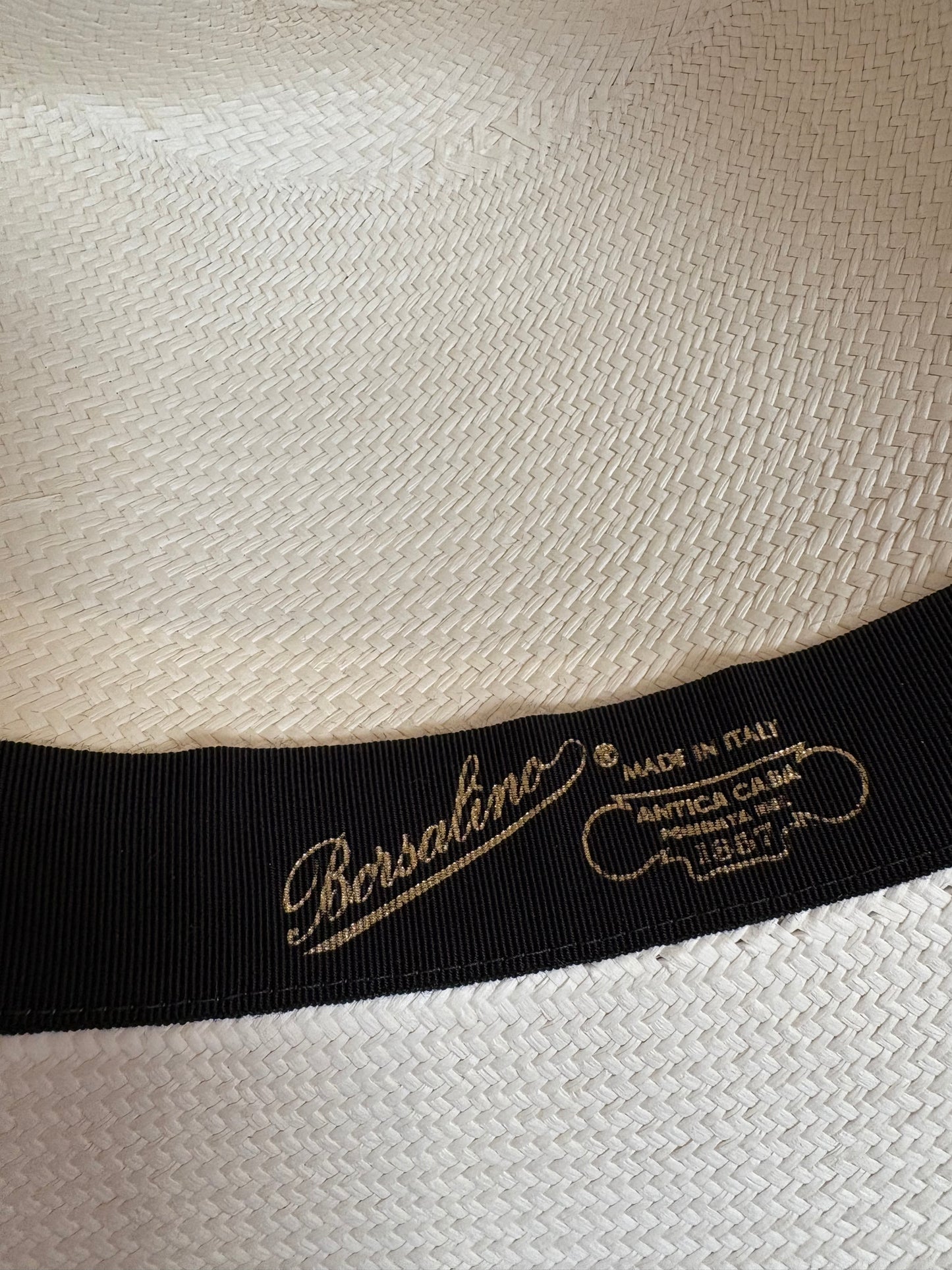 Borsalino cappello Claudette Panama fine tesa larga