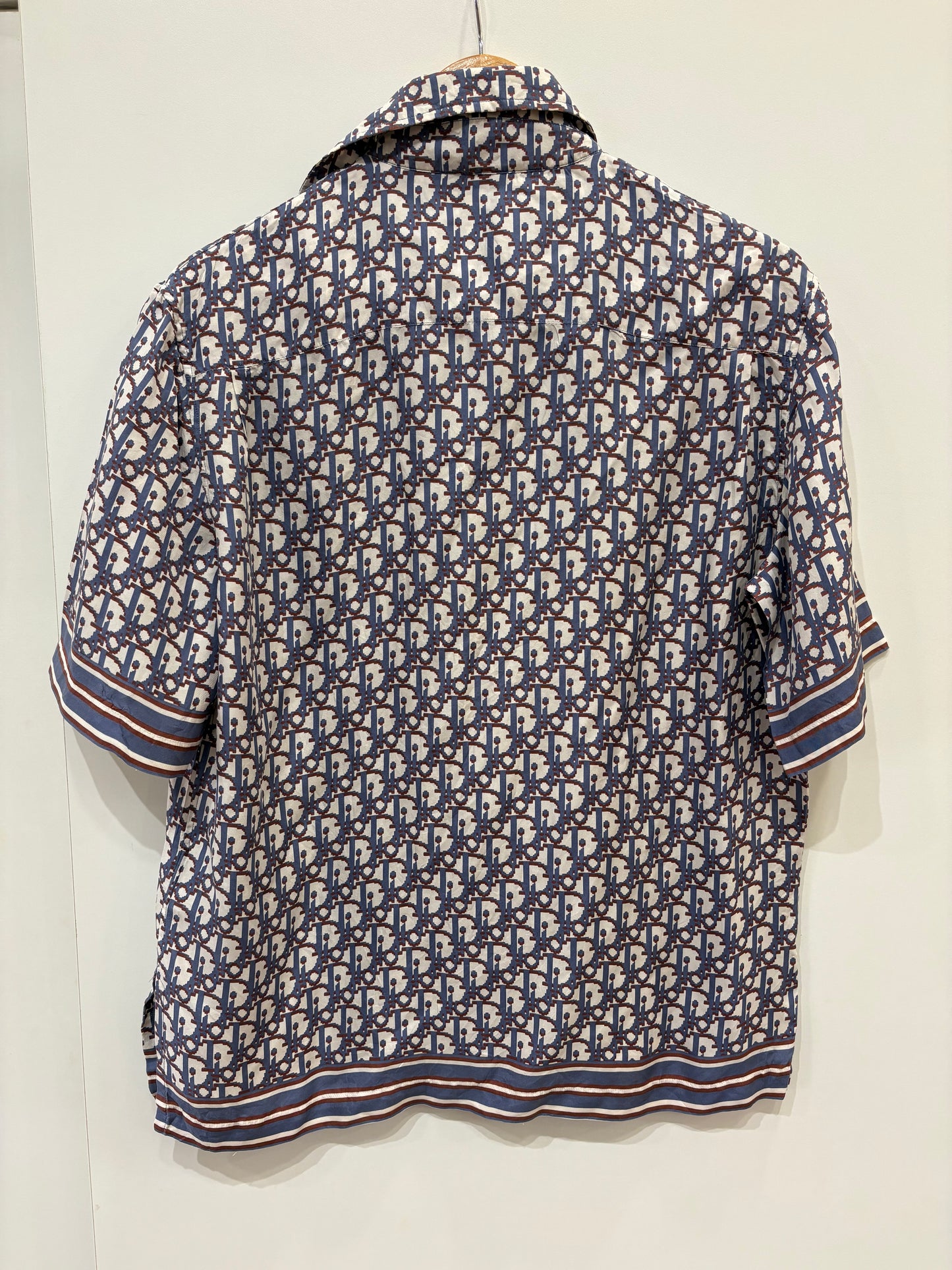 Dior camicia in seta Oblique uomo