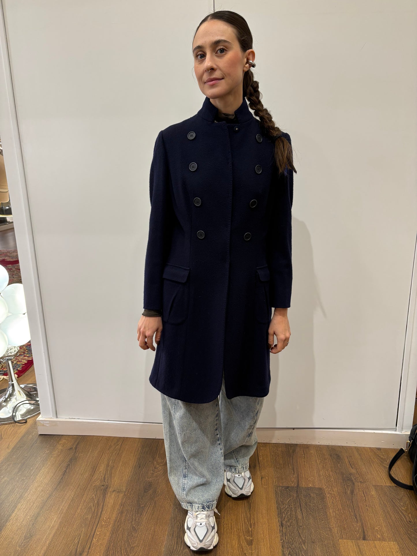 Brunello Cucinelli cappotto puro cashmere doppio petto 40