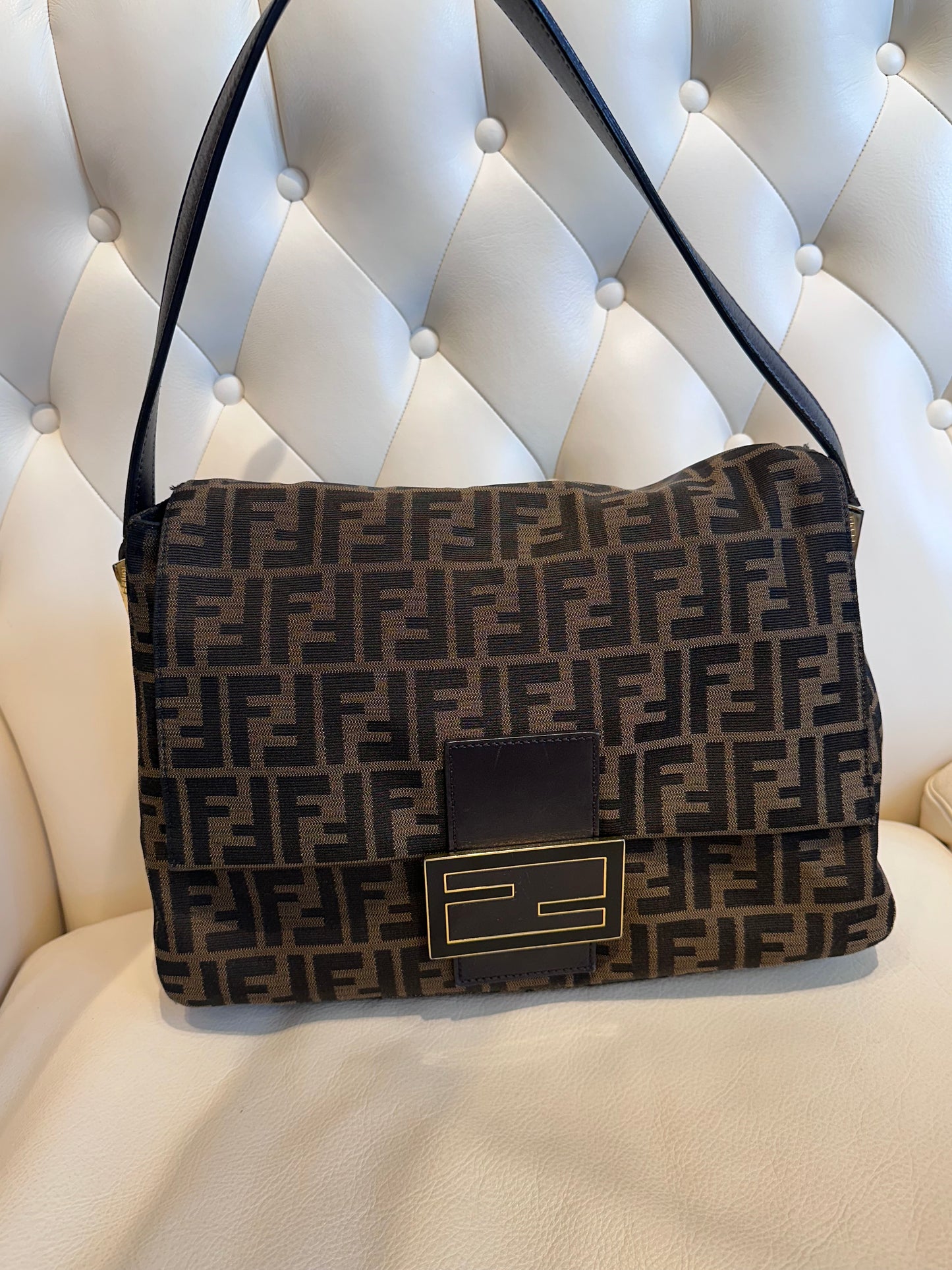 Fendi borsa Mama a spalla con monogram