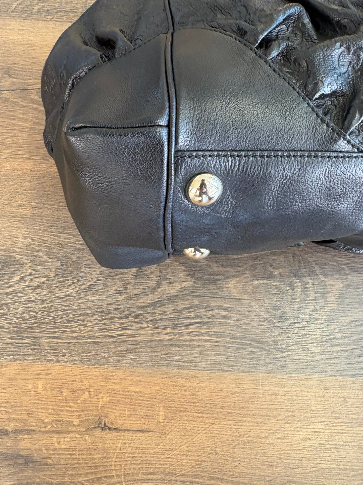 Gucci Full Moon borsa  a spalla in pelle Guccissima