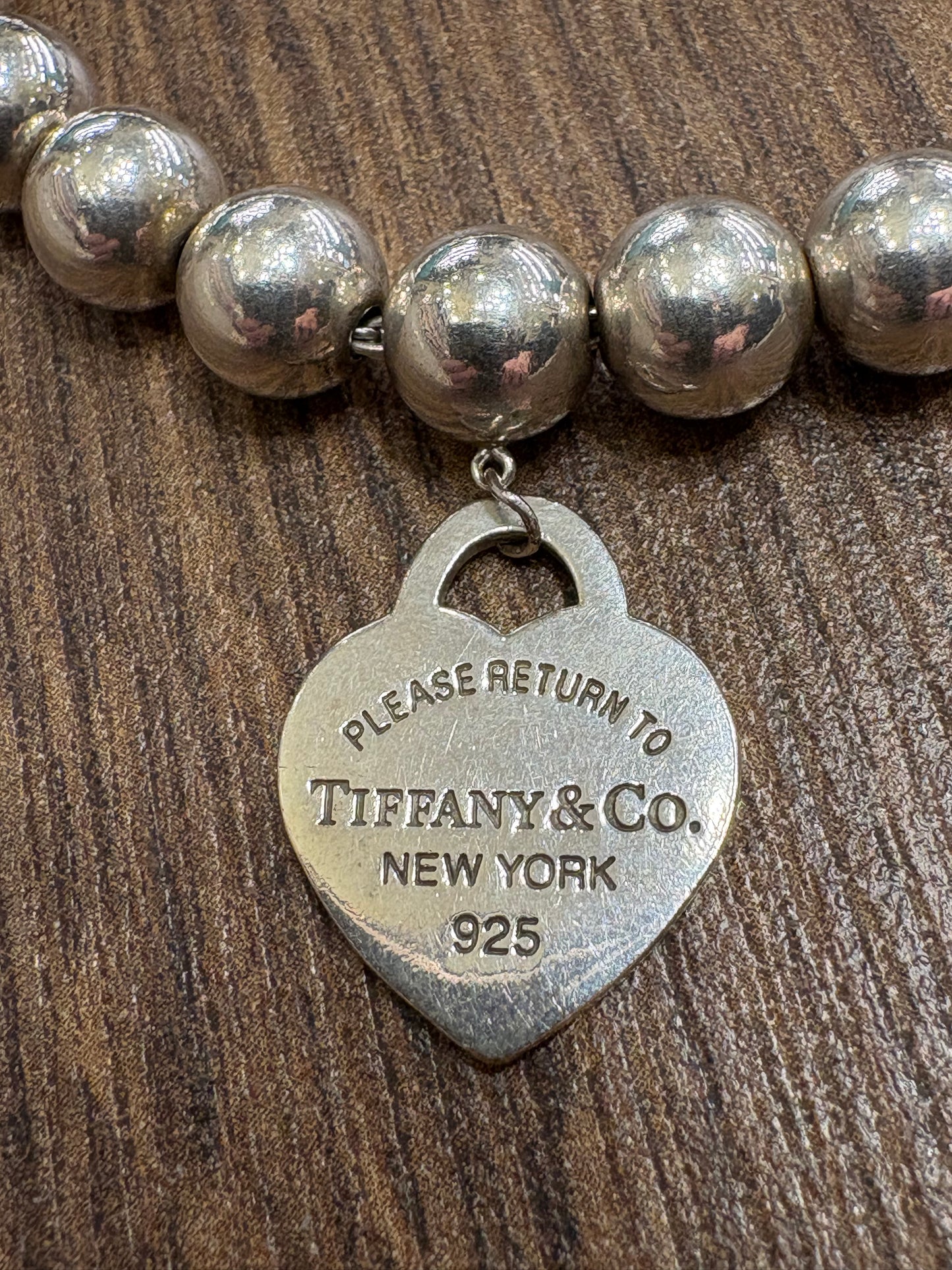 Tiffany &Co. Bracciale Heart Tag in argento, 8 mm ( 19 cm)