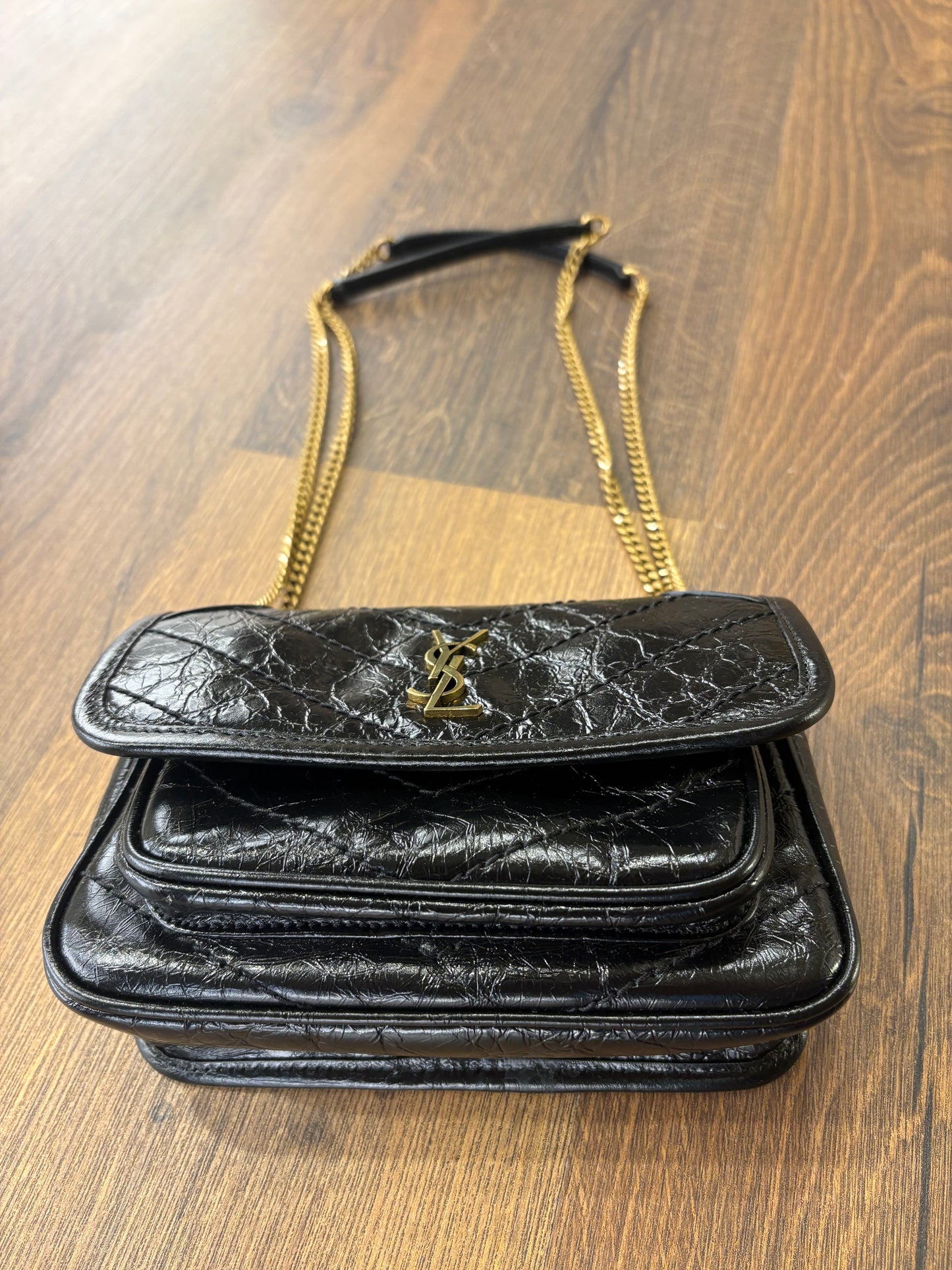 SAINT LAURENT BORSA NIKI MINI IN PELLE VINTAGE