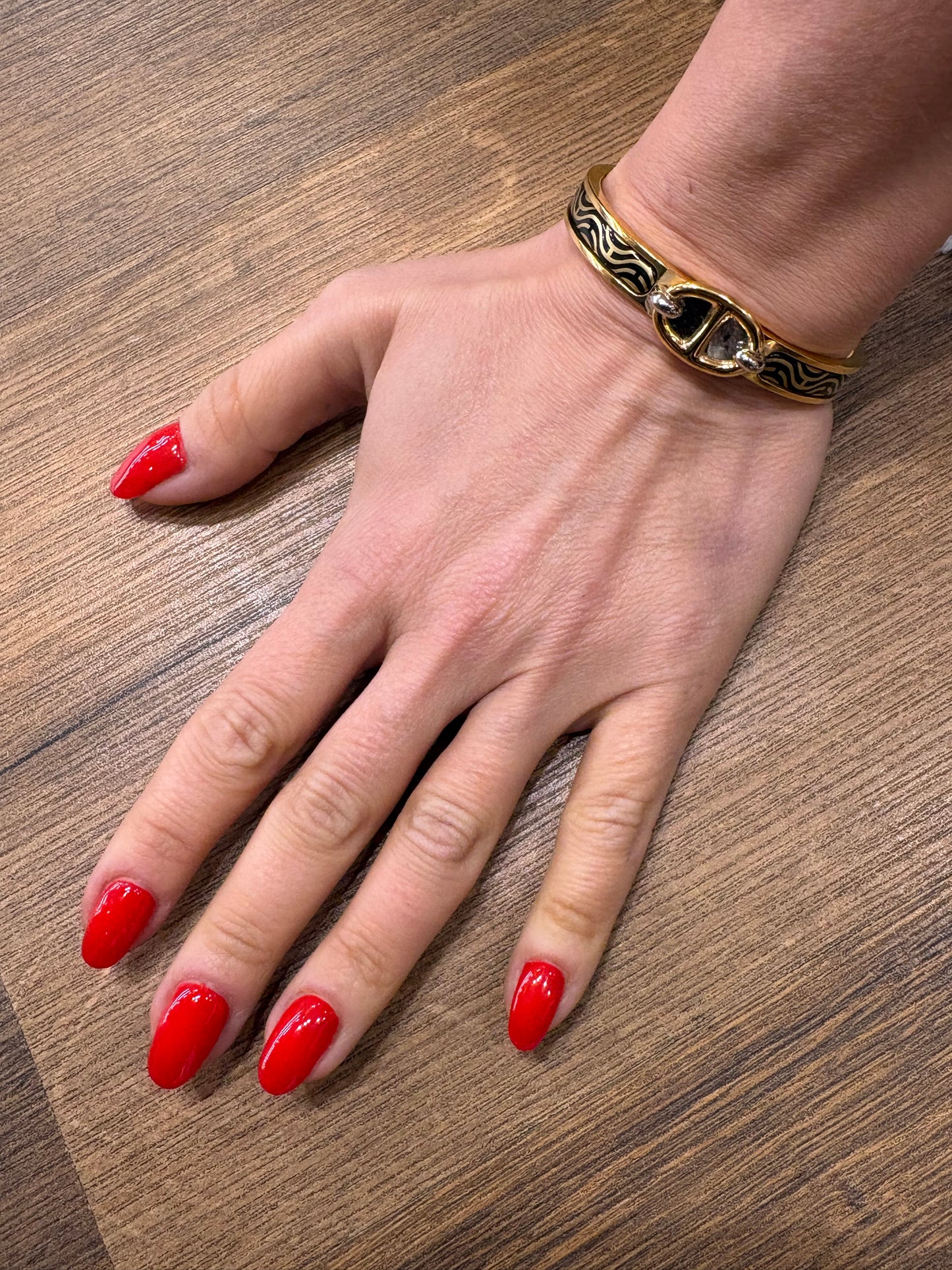 Hermès Mini Clic Chaîne d'Ancre con stampa Mors à Jouets