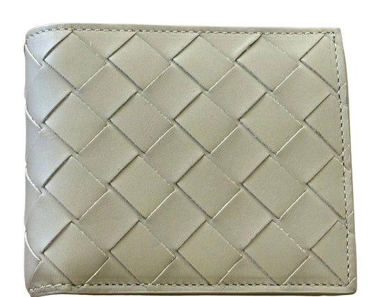 Bottega Veneta portafoglio da uomo in pelle intrecciata . Nuovo