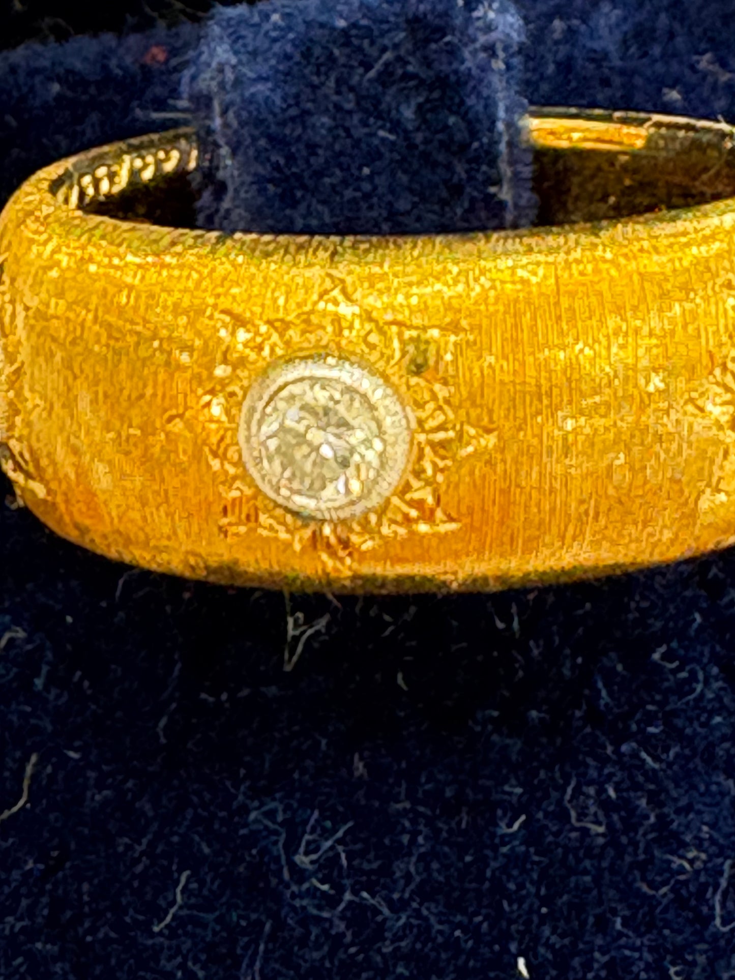 Mario Buccellati anello Eternelle Macri in oro rosa 18kt e brillanti certificato