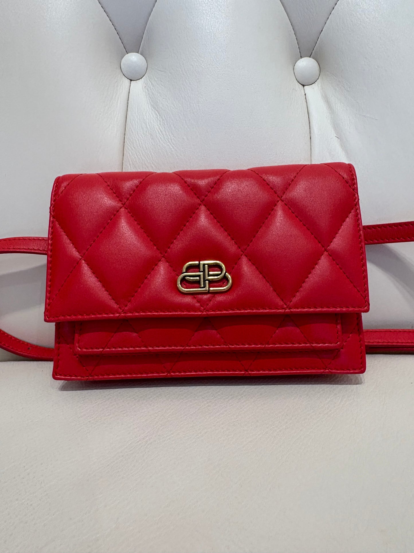 Balenciaga marsupio in pelle matelasse ‘